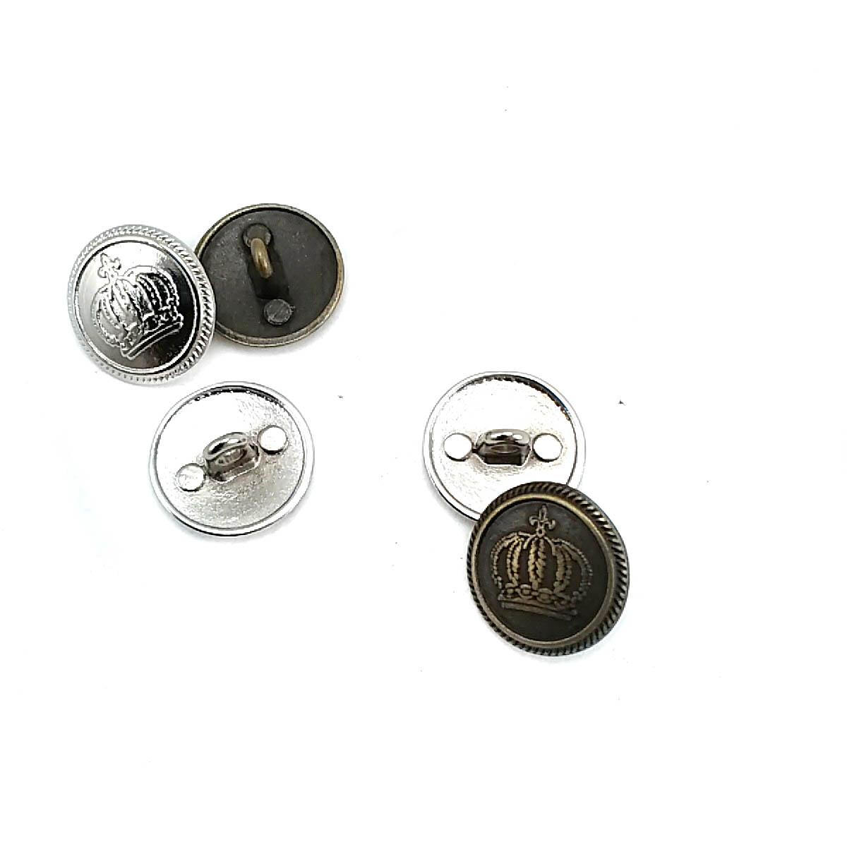 Shank Button 17 mm - 28 L Crown Logo E 980