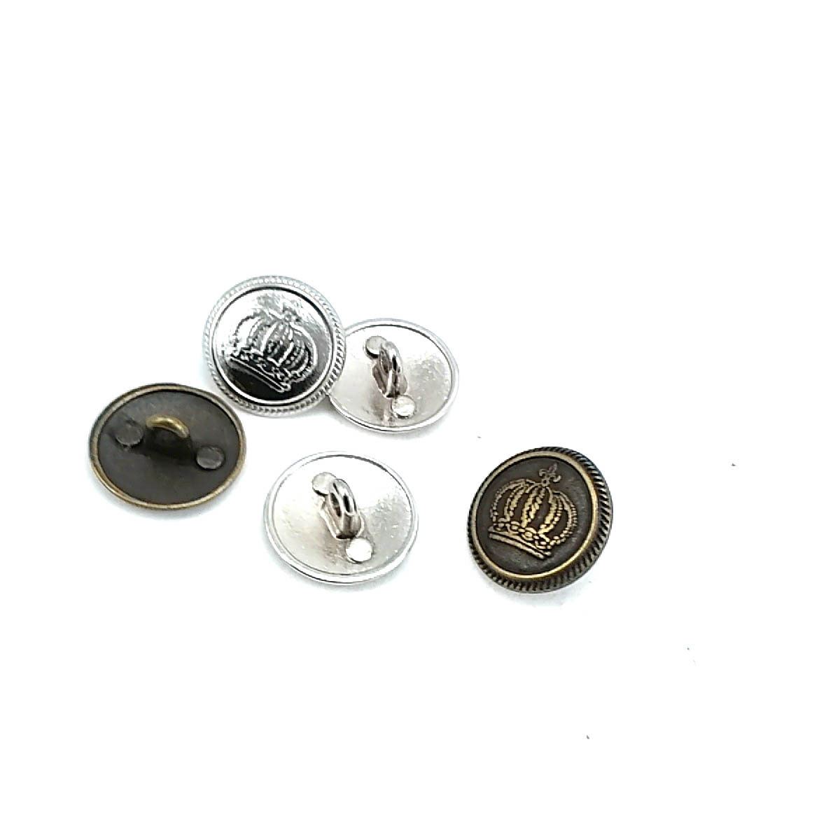 Shank Button 17 mm - 28 L Crown Logo E 980