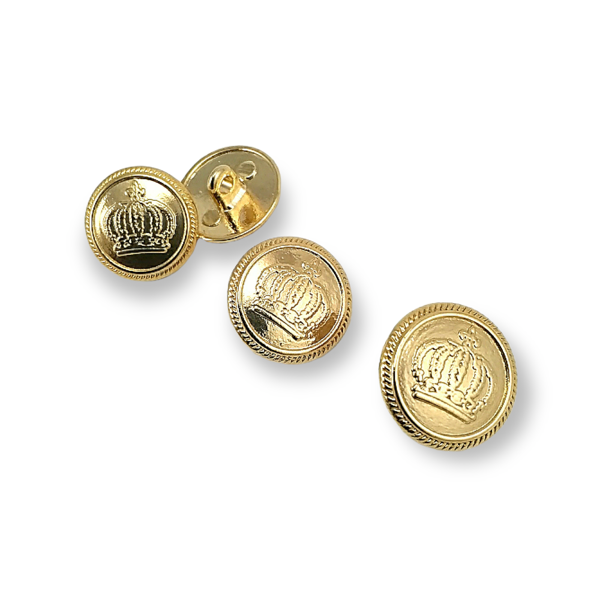 Shank Button 17 mm - 28 L Crown Logo E 980