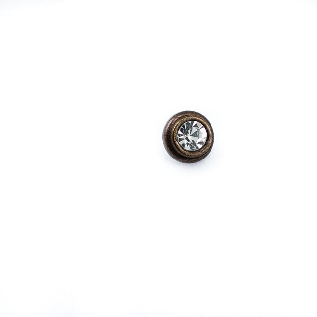 10 mm Taşlı / Kristal Detay Ayaklı Düğme ürün görseli 10 mm Taşlı / Kristal Detay Ayaklı Düğme ön ve detay görünümü