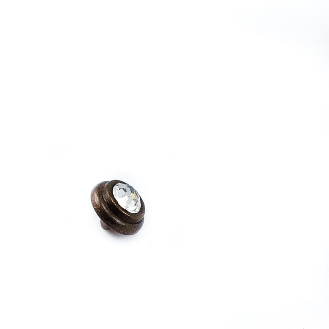 10 mm Taşlı / Kristal Detay Ayaklı Düğme ön ve detay görünümü