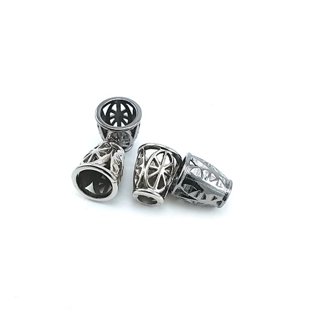 Zamak Bağ ucu Desenli Tasarım 15 mm E 1024