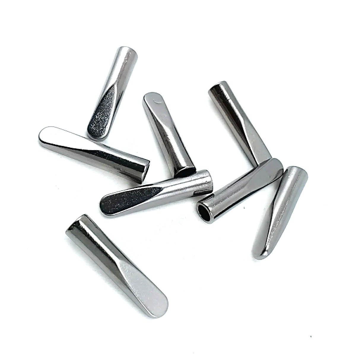 Lace Cord End Metal 5 mm Hole E 2073