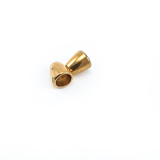 Metal cord end diameter 4 mm length 9 mm