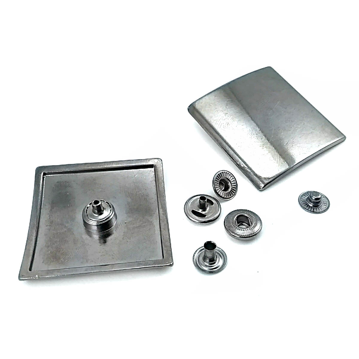 Square and Convex Design Snap Fasteners Button 44 mm B 166