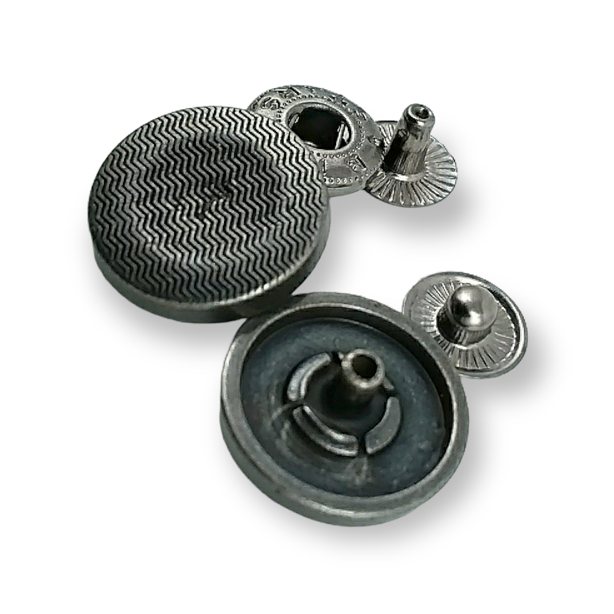 Dalga Motifli Çıtçıt Düğme 17 mm - 28 boy E 1142