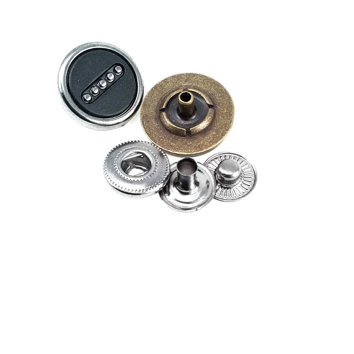 Snap Fasteners Button Dotted Design 17 mm - 28 L E 1201 Snap Fasteners Button Dotted Design 17 mm - 28 L E 1201