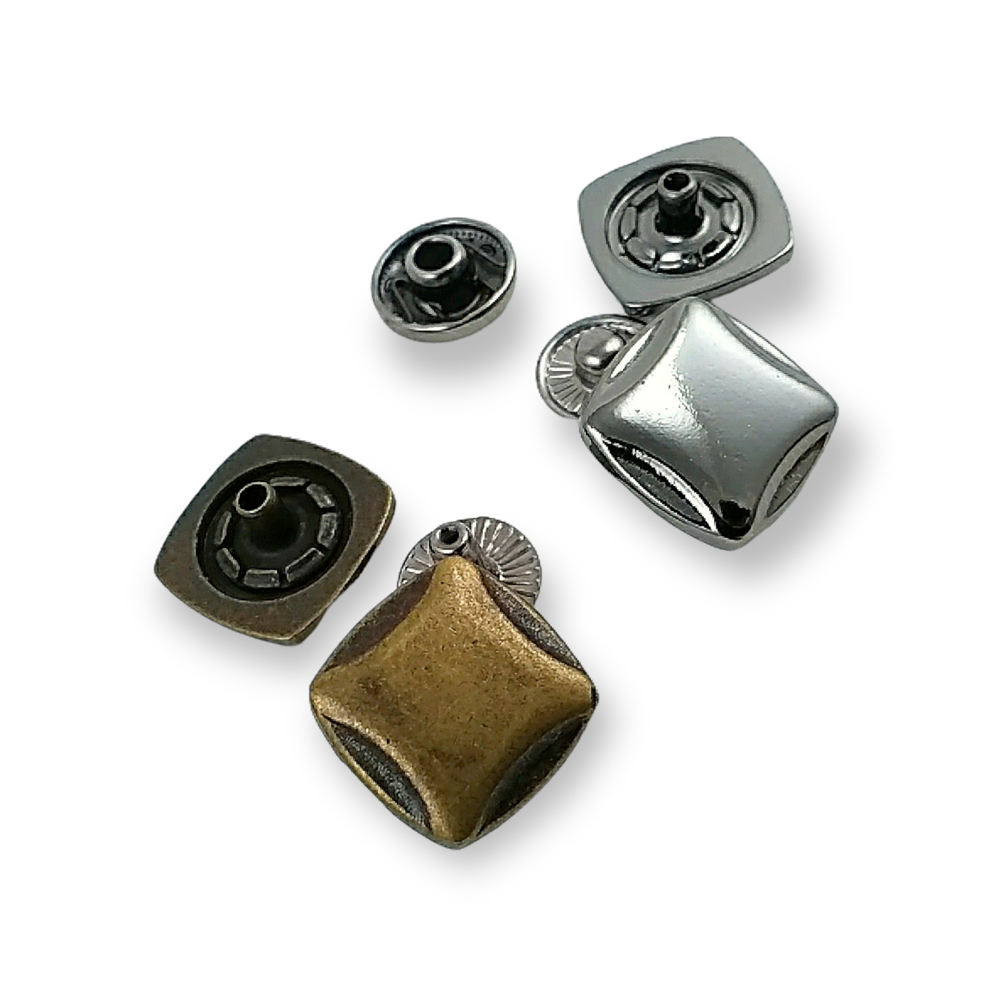 Snap Button Square and Aesthetic 15 x 15 mm E 140 Snap Button Square and Aesthetic 15 x 15 mm E 140