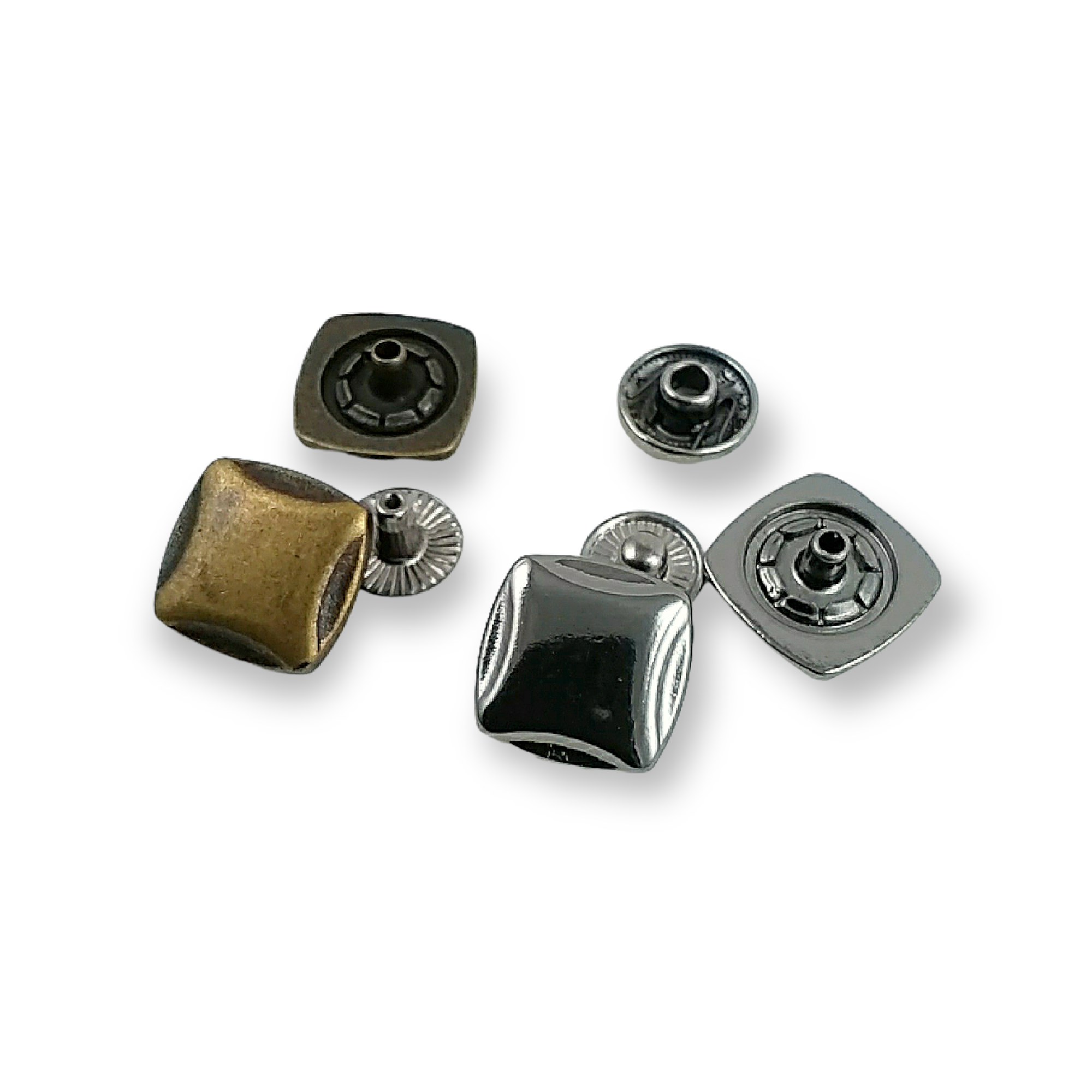 Snap Button Square and Aesthetic 15 x 15 mm E 140 Snap Button Square and Aesthetic 15 x 15 mm E 140