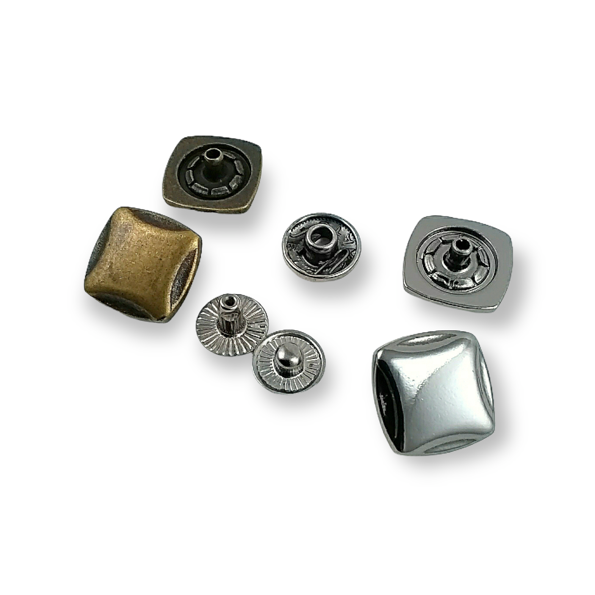 Snap Button Square and Aesthetic 15 x 15 mm E 140 Snap Button Square and Aesthetic 15 x 15 mm E 140