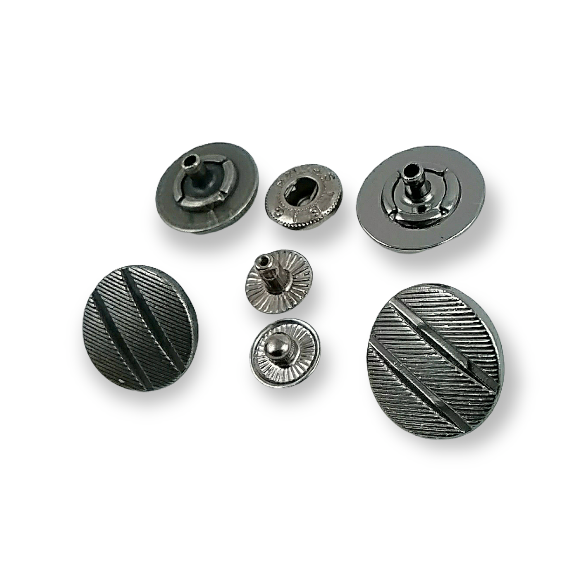 Snap Fasteners Button Embellished with Aesthetic Lines 17 mm - 28 L E 1428 Snap Fasteners Button Embellished with Aesthetic Lines 17 mm - 28 L E 1428