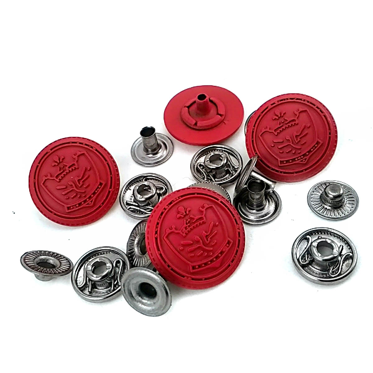 Mineli Çıtçıt Düğme Taç Logolu 19 mm 30 boy E 1448
