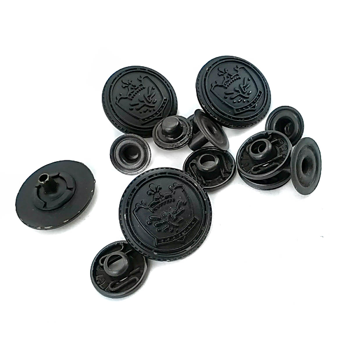 Mineli Çıtçıt Düğme Taç Logolu 19 mm 30 boy E 1448