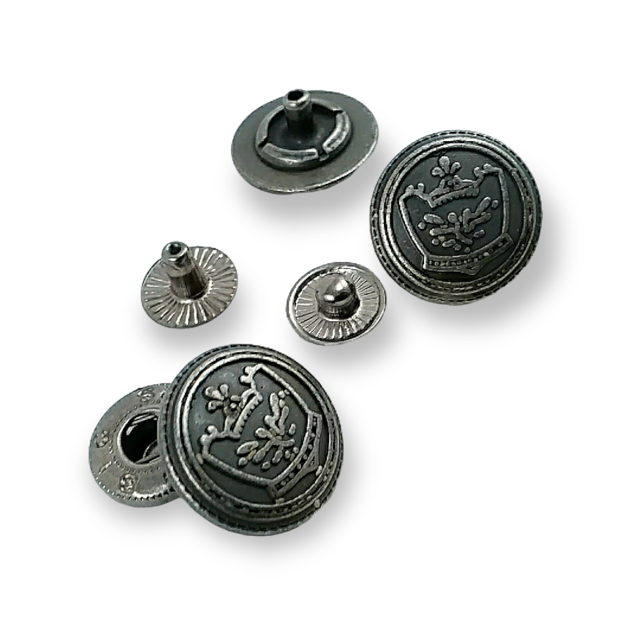 Çıtçıt Düğme Taç Logolu 17 mm 27 boy E 1449 Çıtçıt Düğme Taç Logolu 17 mm 27 boy E 1449