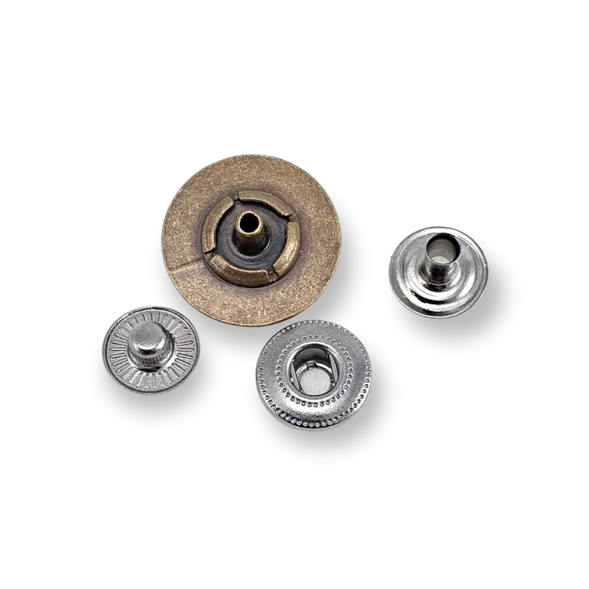 Crown Logo Snap Fasteners Button 15 mm - 24 L E 1467 Crown Logo Snap Fasteners Button 15 mm - 24 L E 1467