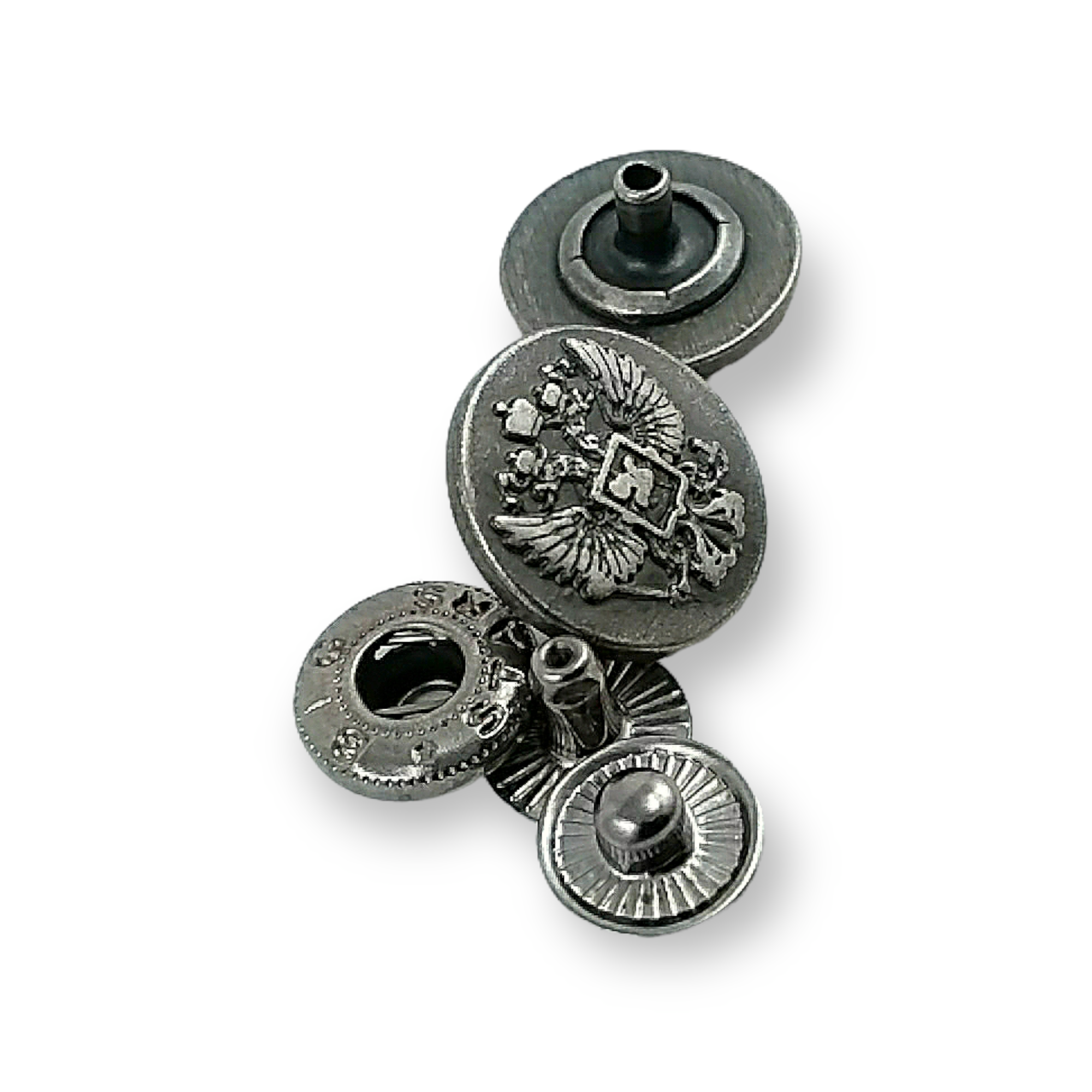 Logo Desenli Çıtçıt Düğme 17 mm - 27 boy E 1492