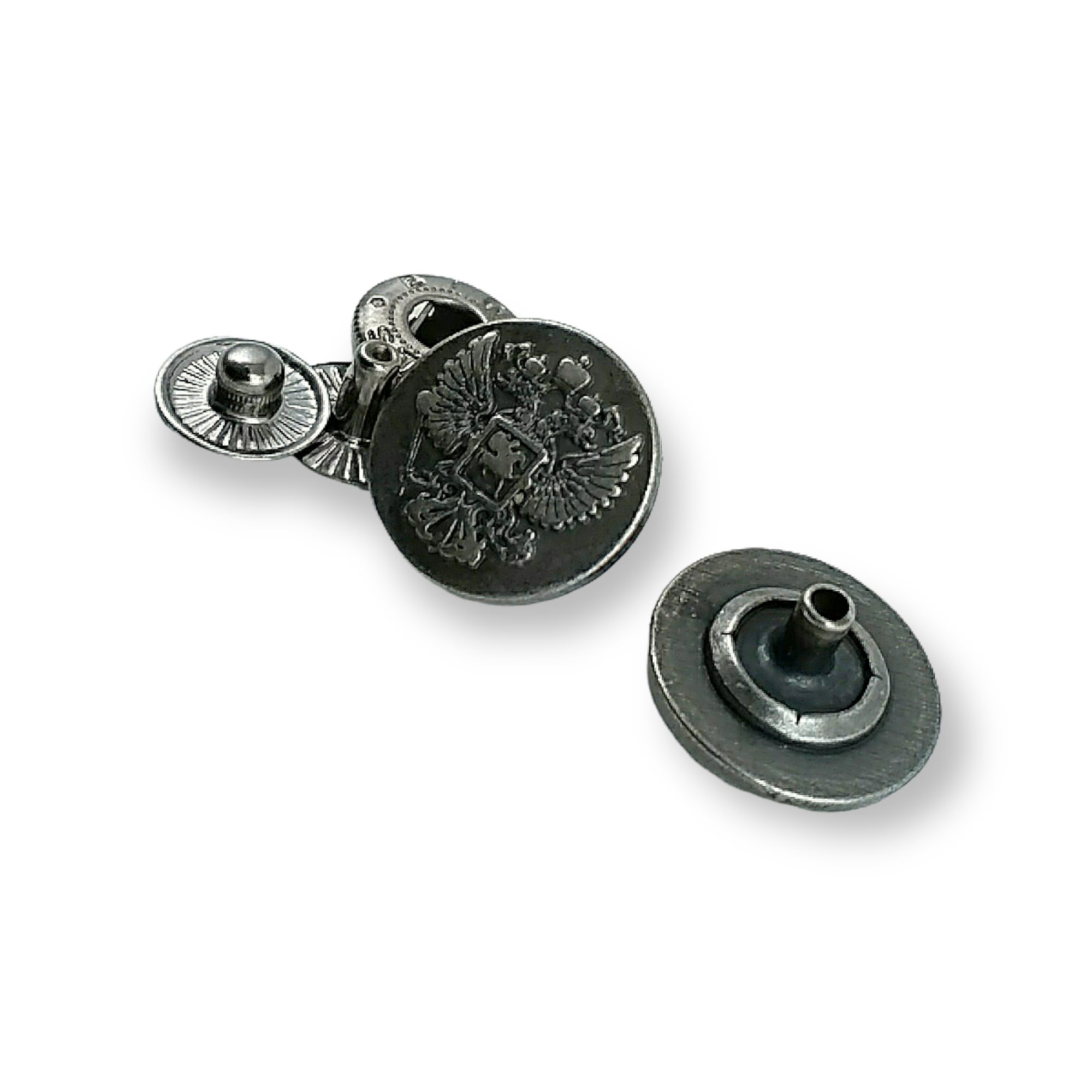 Logo Desenli Çıtçıt Düğme 17 mm - 27 boy E 1492