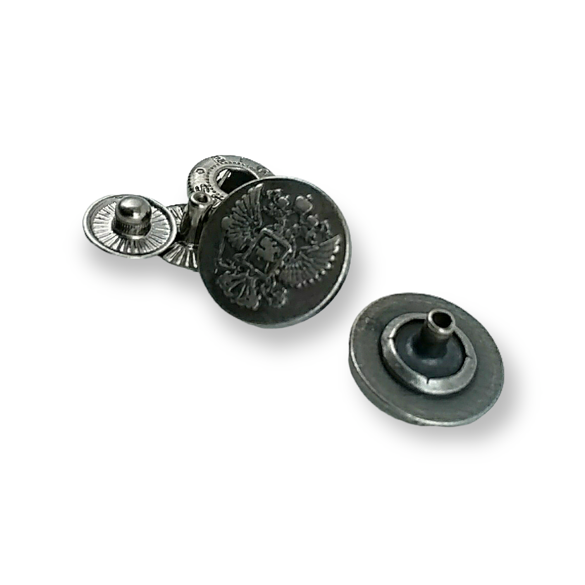 Logo Desenli Çıtçıt Düğme 17 mm - 27 boy E 1492