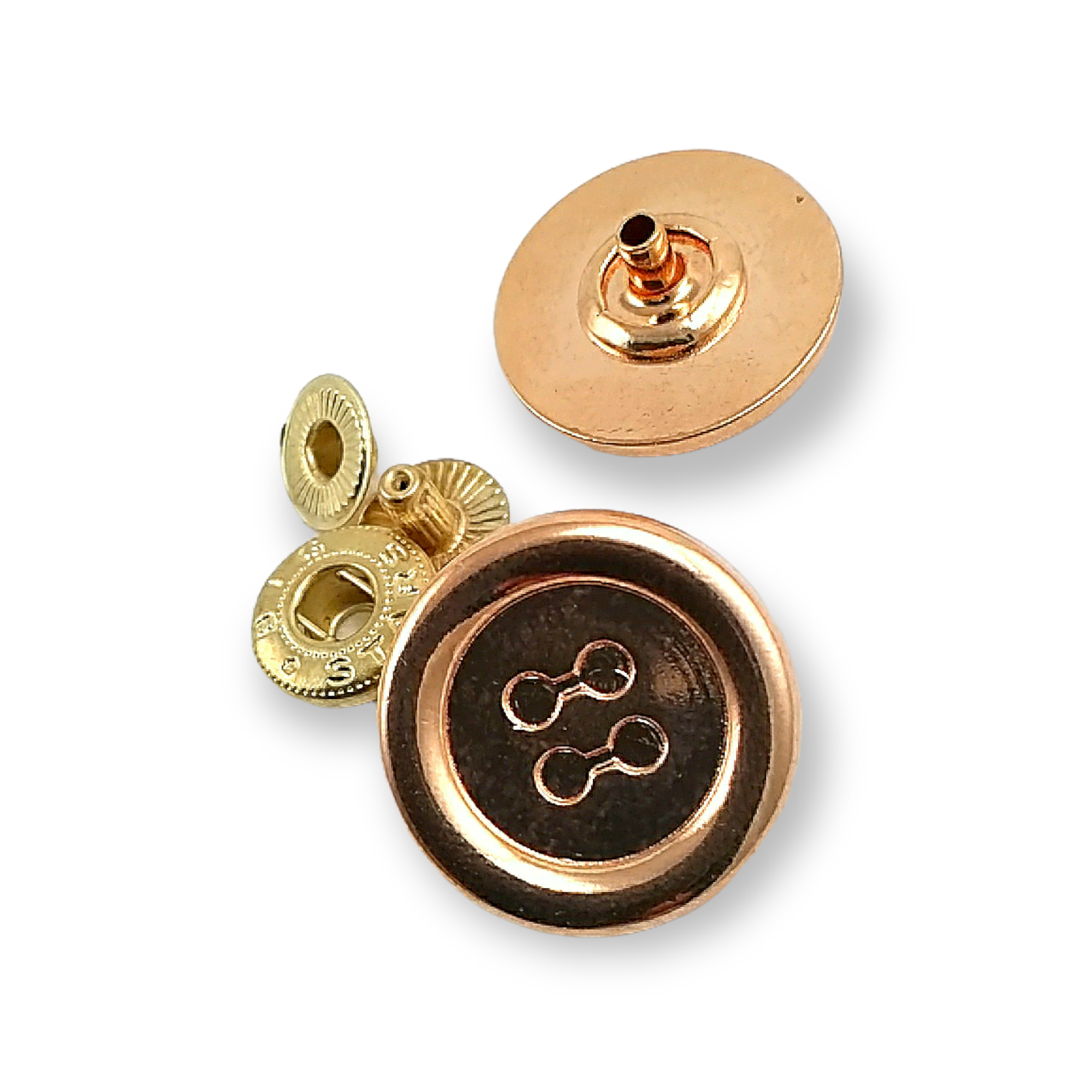 Delikli Düğme Tasarımlı Çıtçıt Düğme 22 mm - 34 boy E 1504