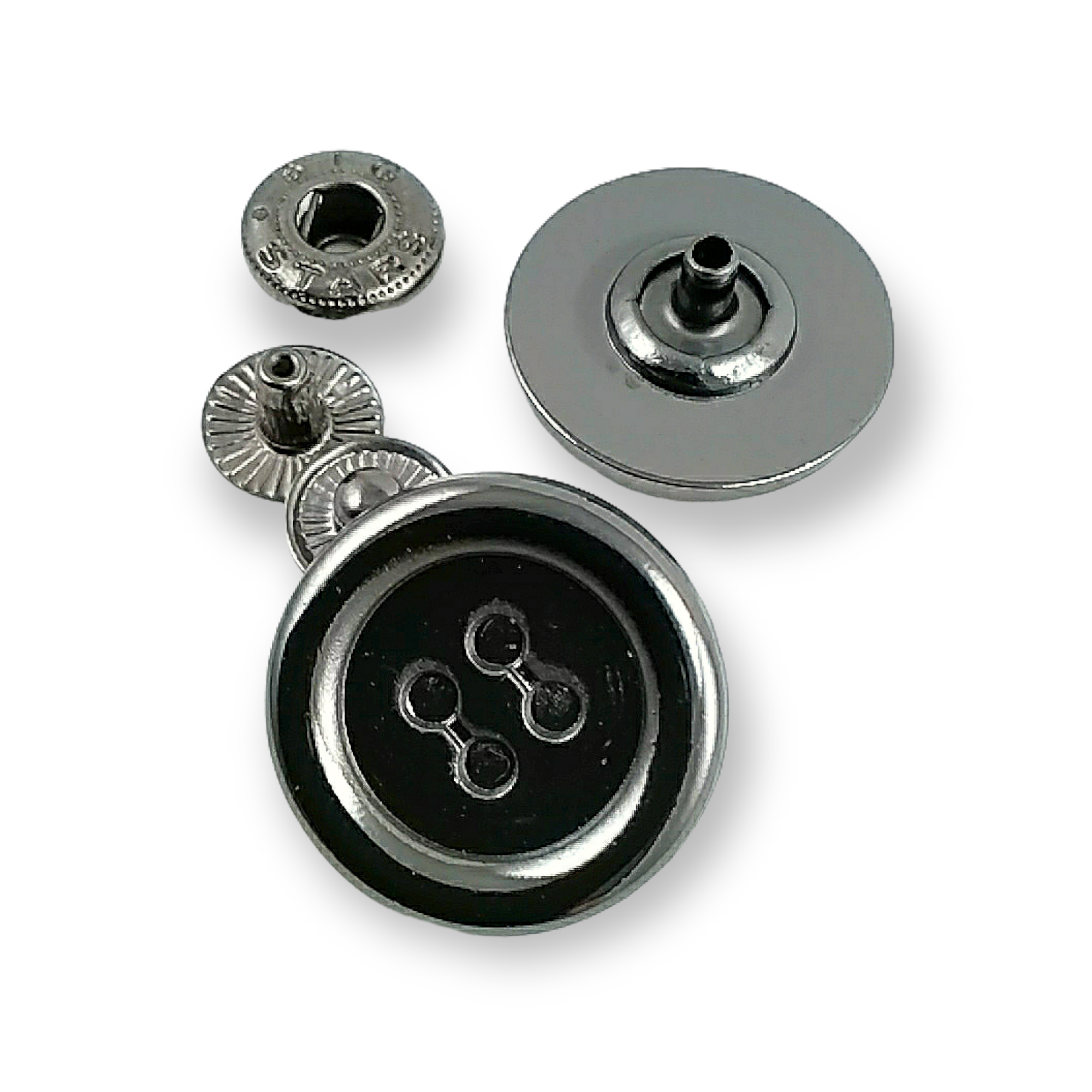 Delikli Düğme Tasarımlı Çıtçıt Düğme 22 mm - 34 boy E 1504