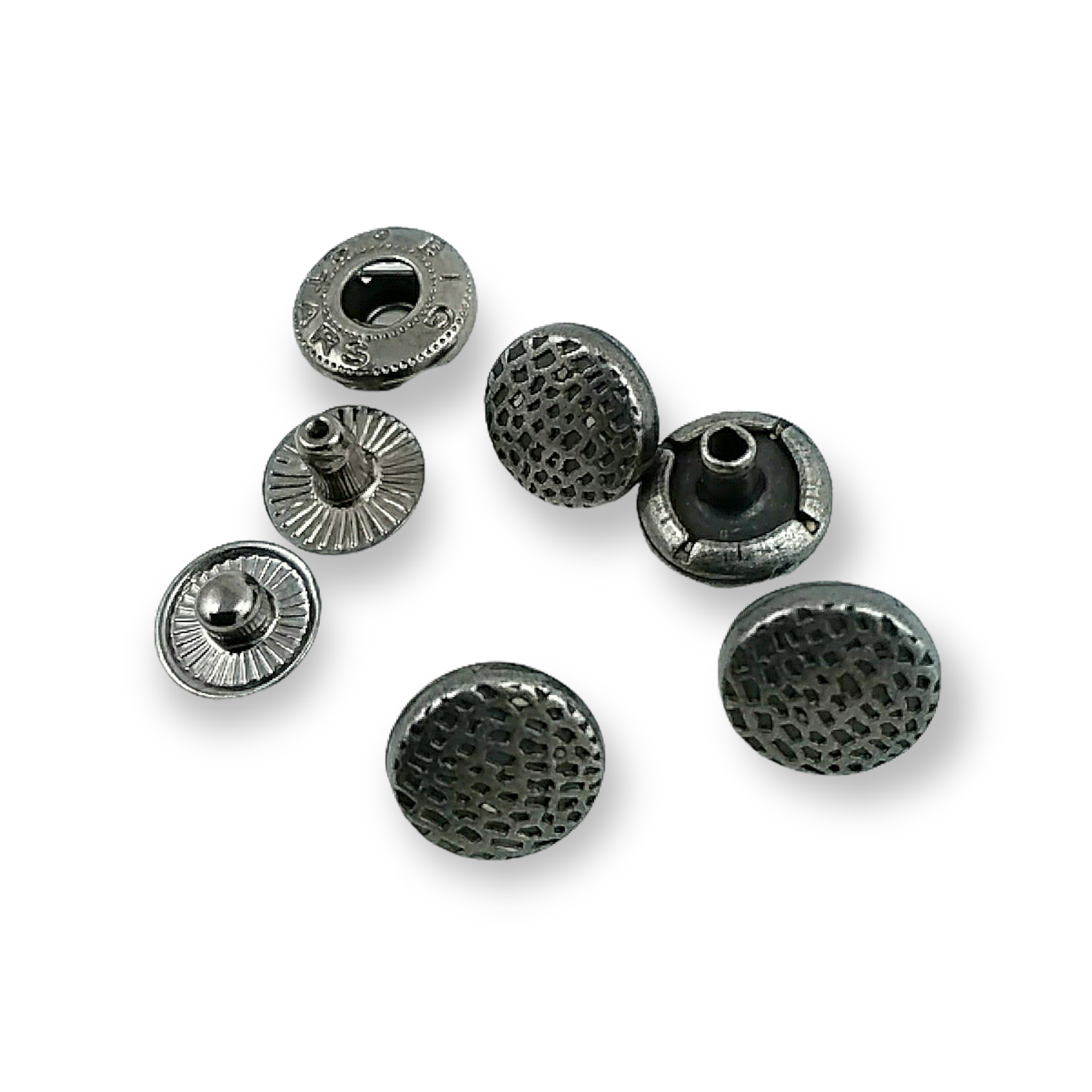 Nokta Desenli Çıtçıt Düğme 11 mm - 18 boy E 1506