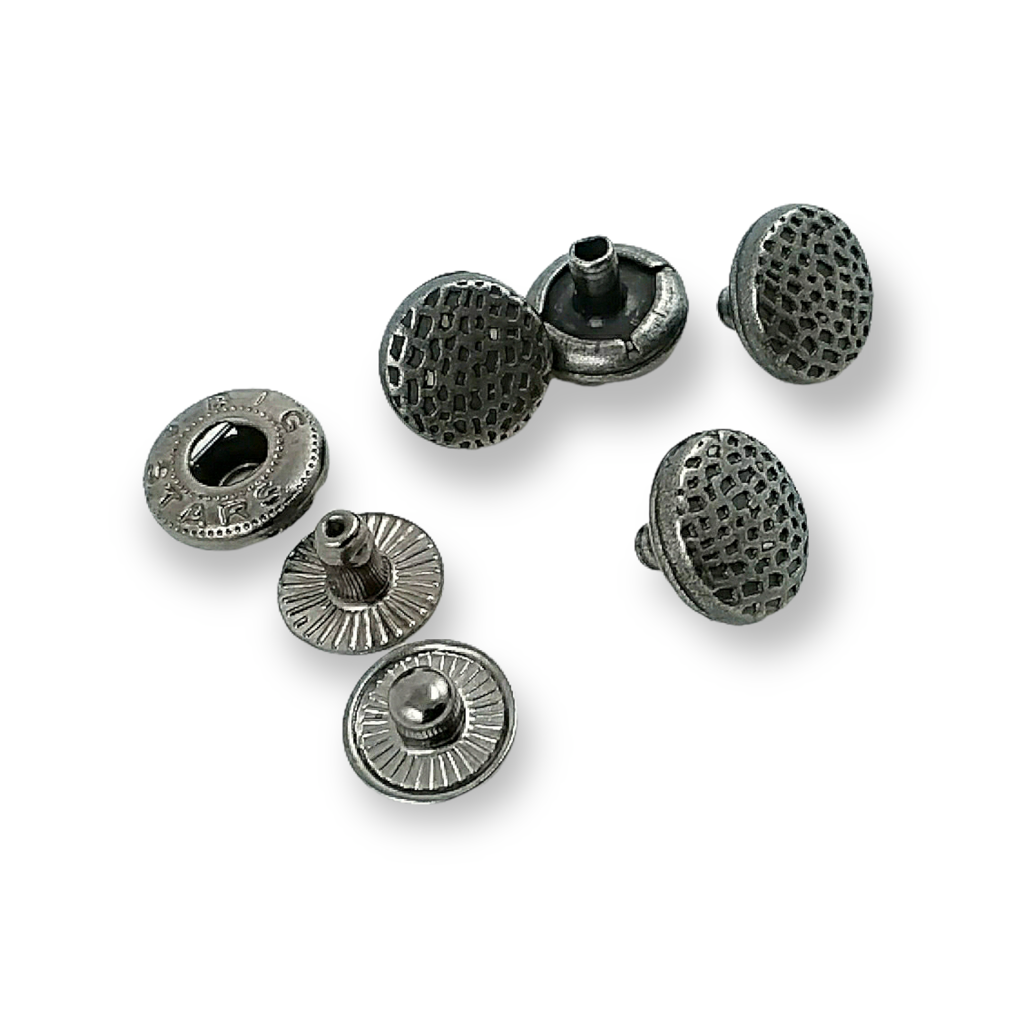 Nokta Desenli Çıtçıt Düğme 11 mm - 18 boy E 1506