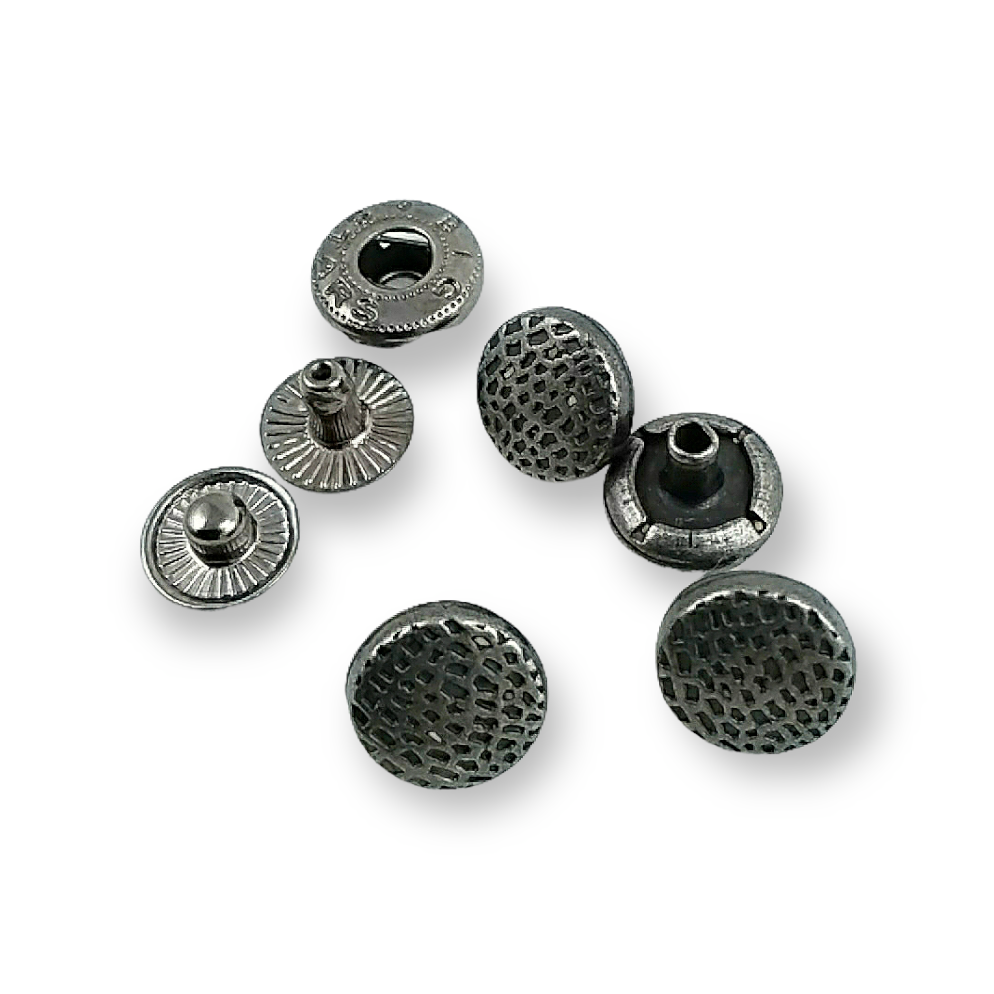 Nokta Desenli Çıtçıt Düğme 11 mm - 18 boy E 1506