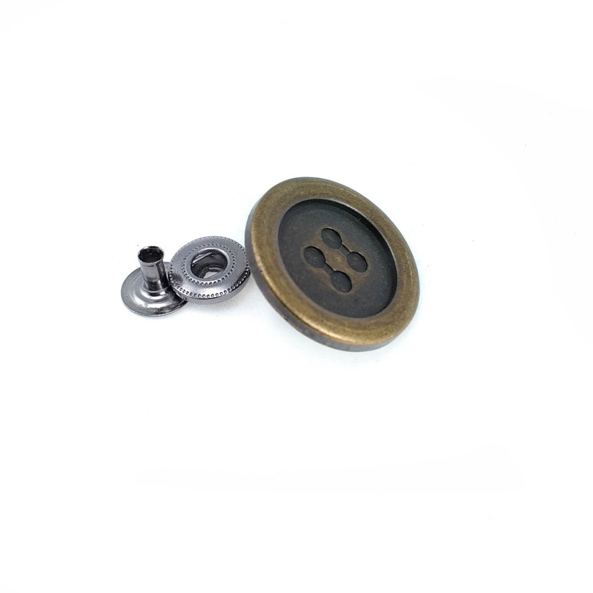 Delikli Düğme Tasarımlı Çıtçıt Düğme 25 mm - 40 boy E 1526