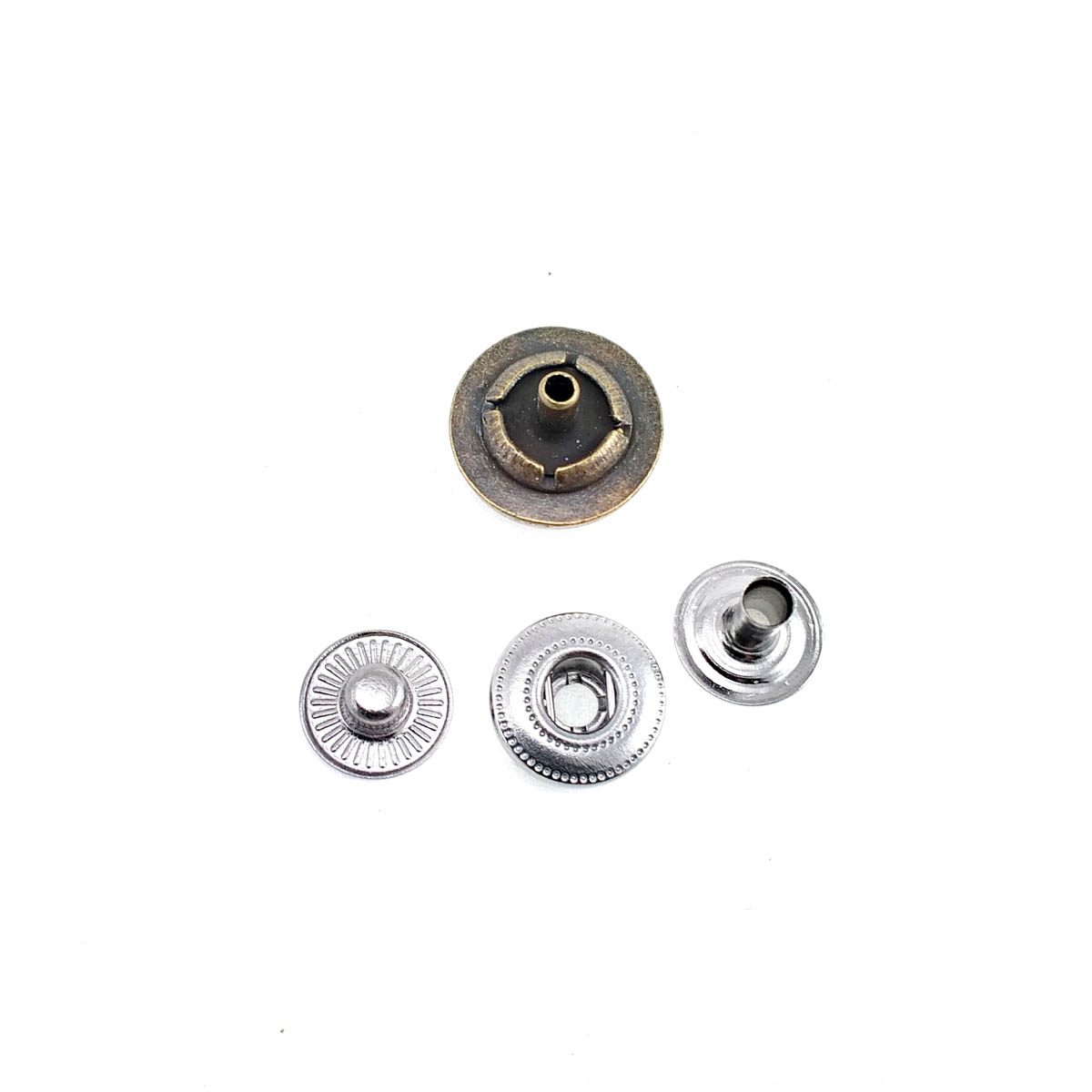 Çizgili Desenli Estetik Mont ve Kaban Çıtçıt Düğmesi 21 mm - 34 boy E 1528