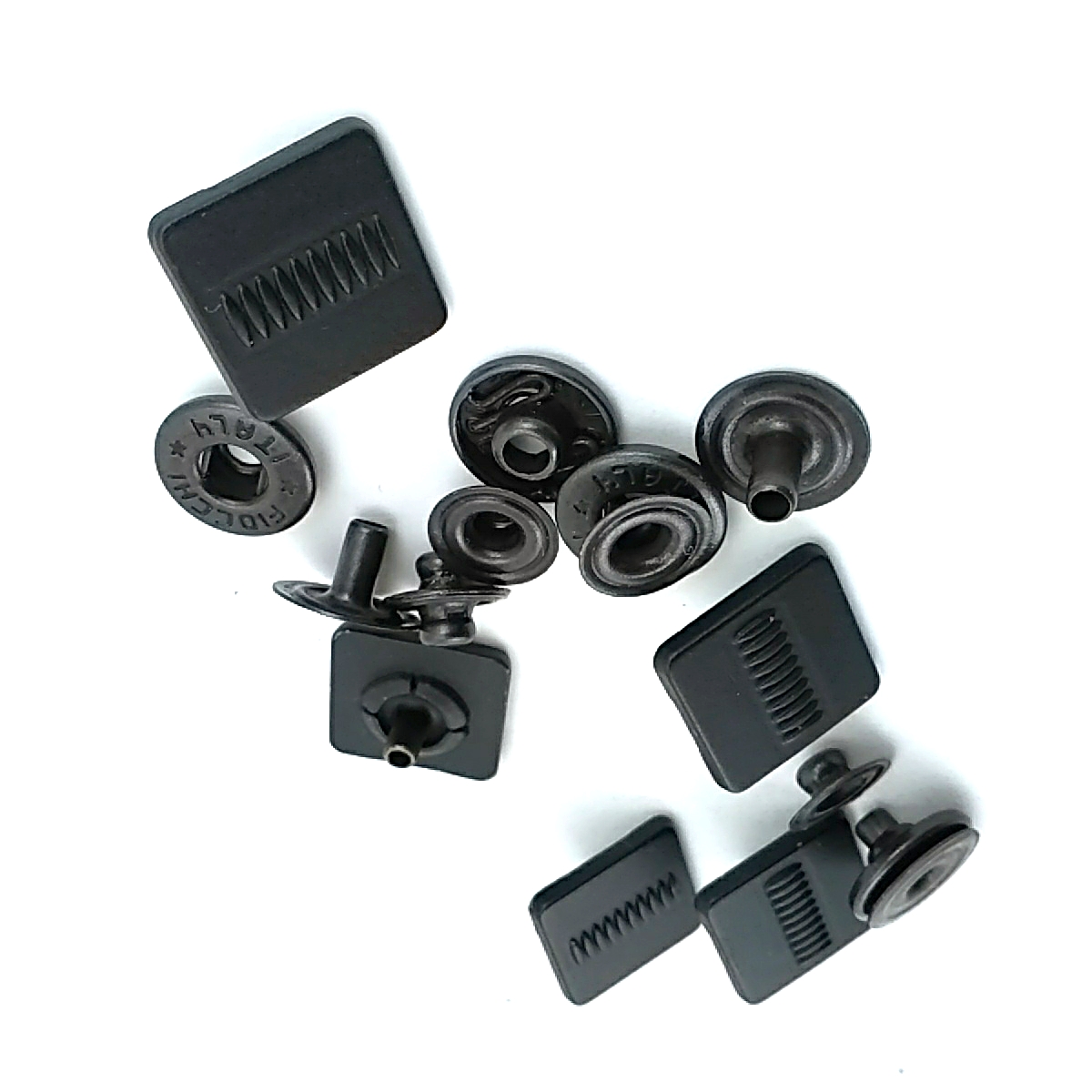 Çıtçıt Düğme Kare Şekil Siyah 15 x 15 mm E 170 MC