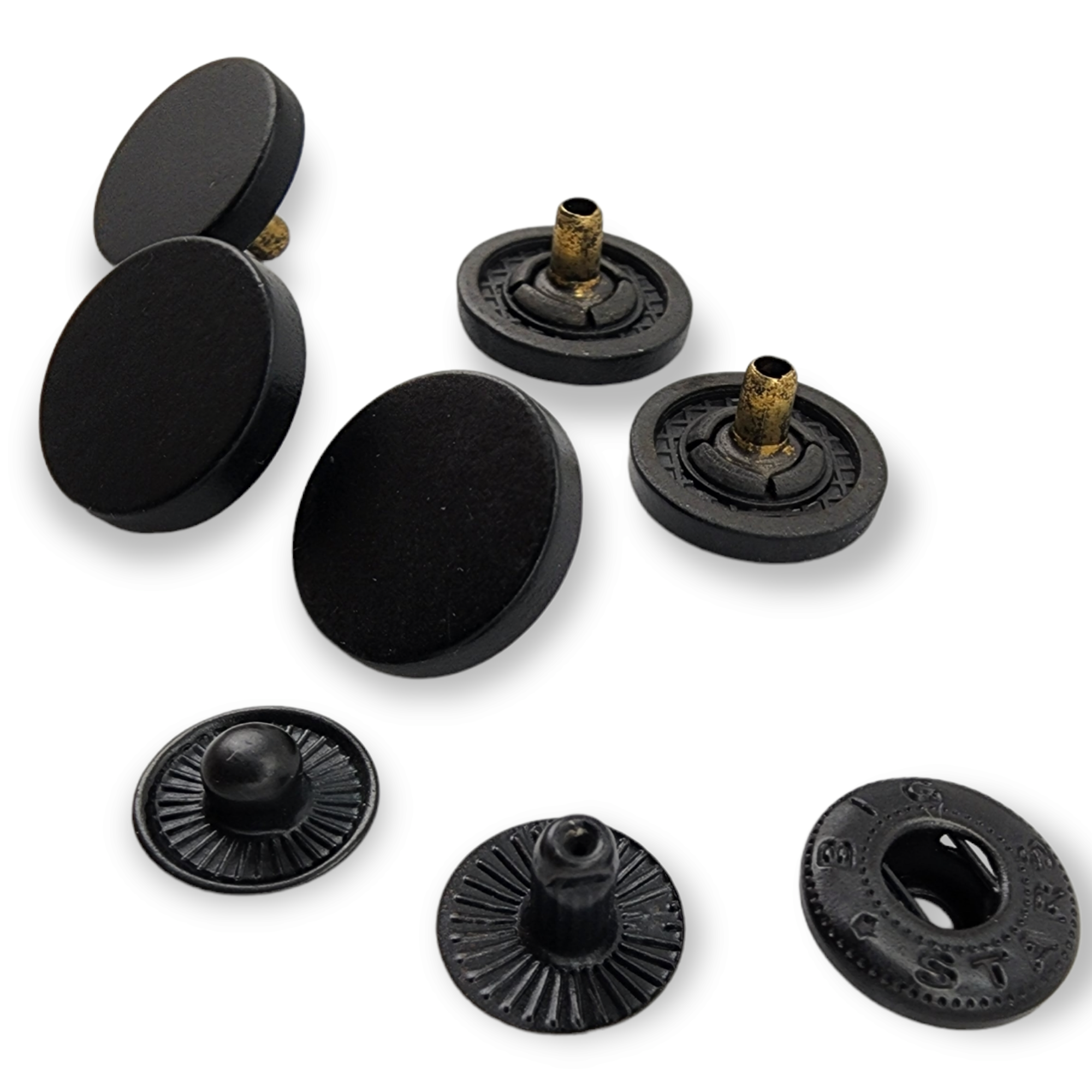 15 mm düz para şekil zamak metal çıtçıt düğme