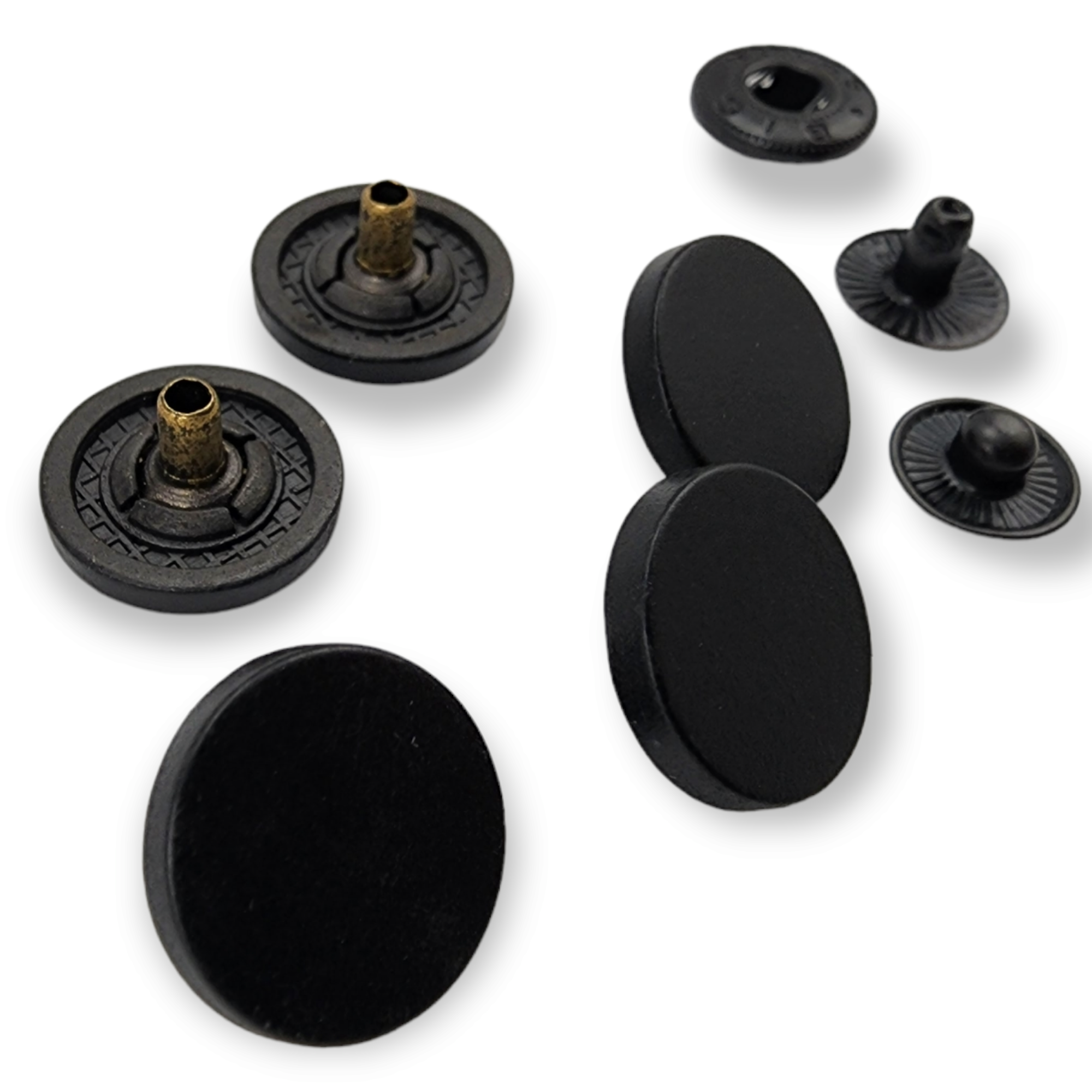 15 mm düz para şekil zamak metal çıtçıt düğme
