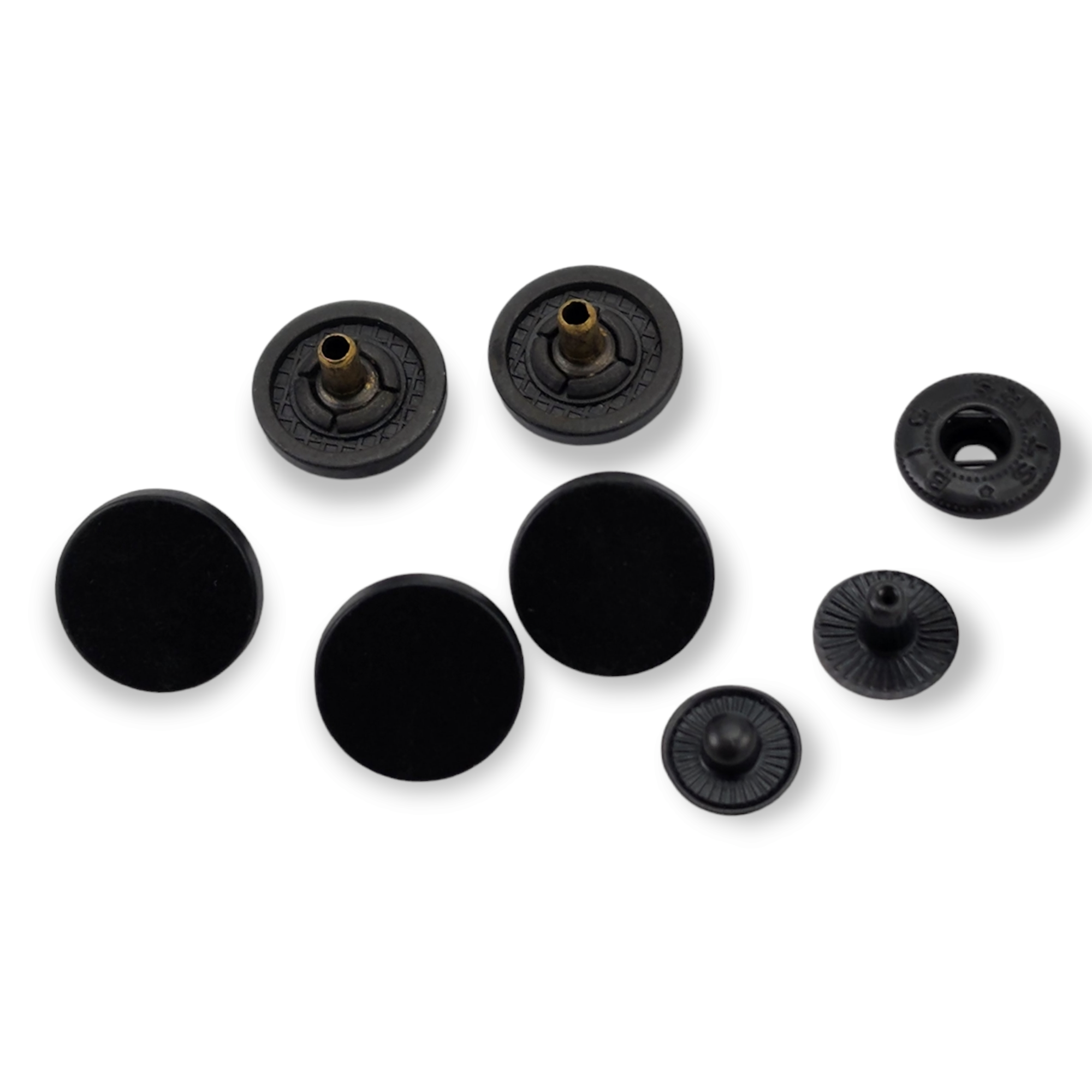 15 mm düz para şekil zamak metal çıtçıt düğme