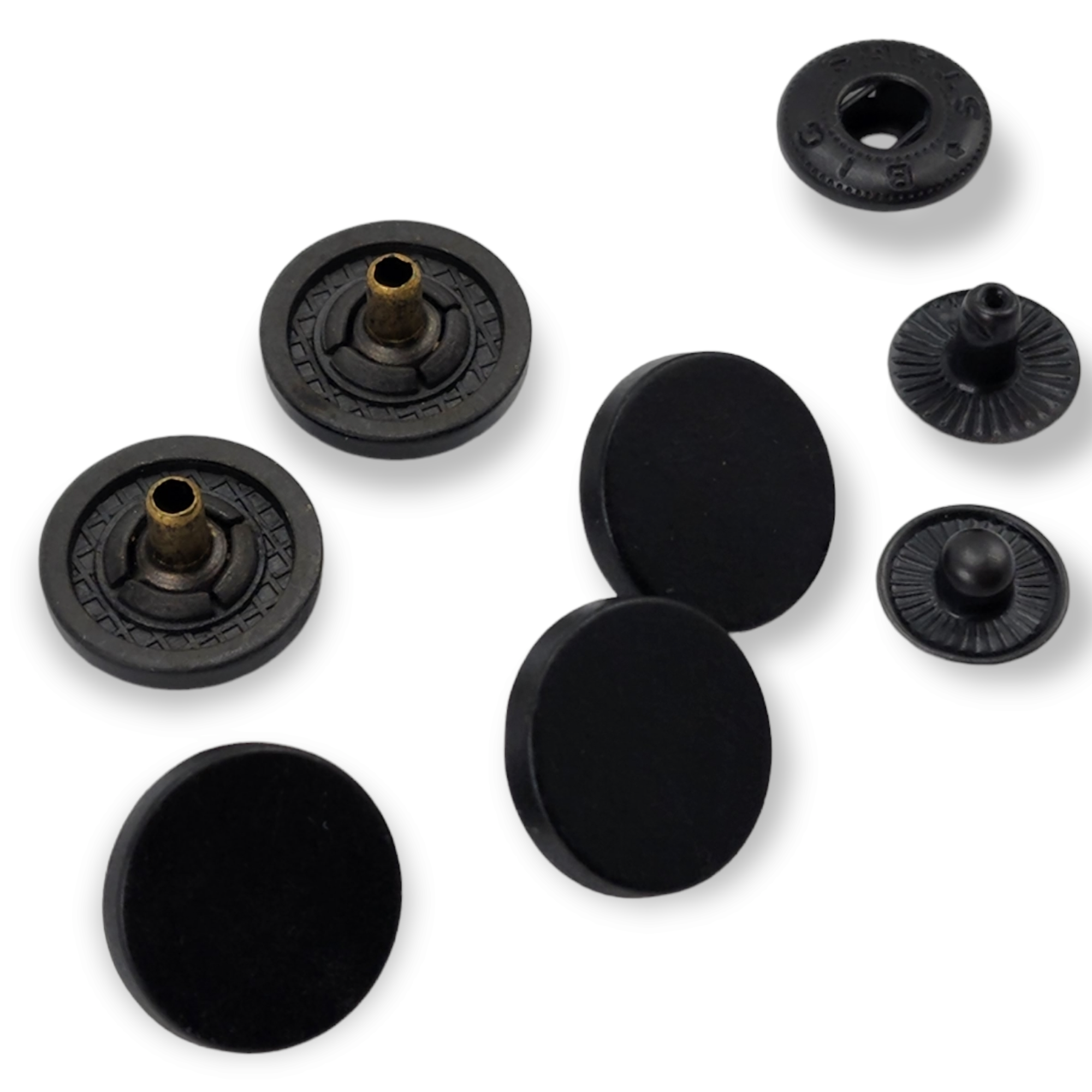 15 mm düz para şekil zamak metal çıtçıt düğme