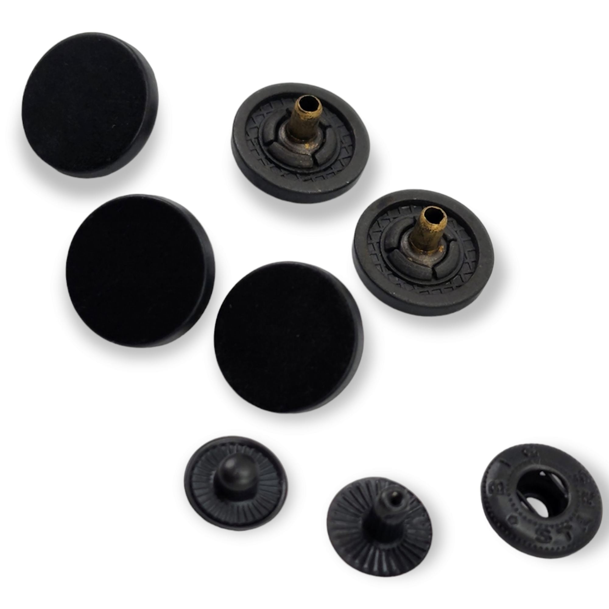 15 mm düz para şekil zamak metal çıtçıt düğme