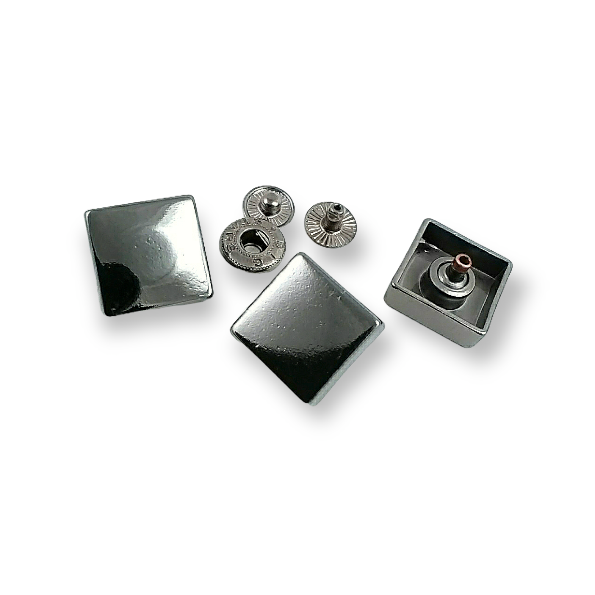 18 x 18 mm Kare Şekil Çıt çıt Düğme