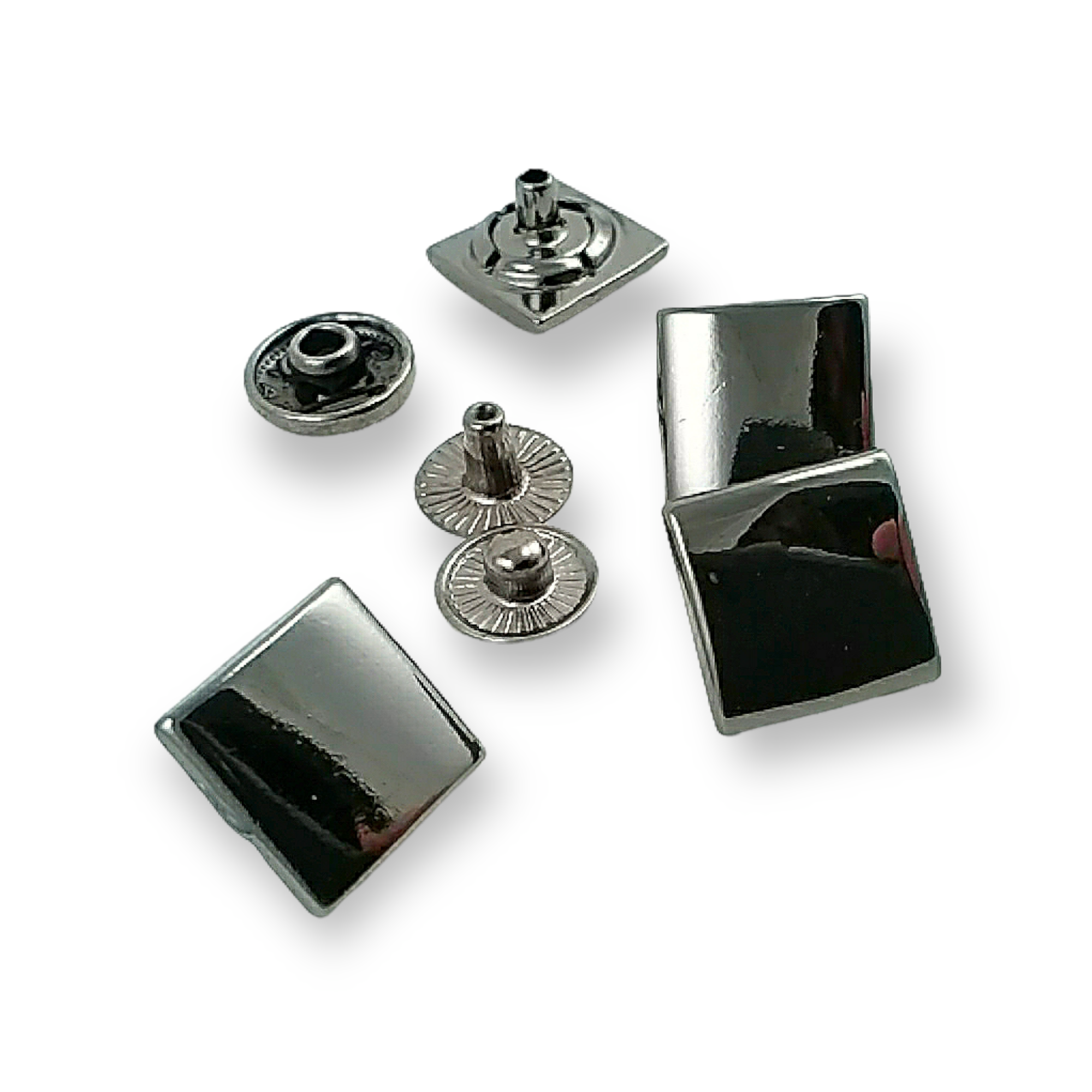 Mont Çıtçıt Düğmesi Kare Çıtçıt Düğme 13 x 13 mm E 182 Mont Çıtçıt Düğmesi Kare Çıtçıt Düğme 13 x 13 mm E 182