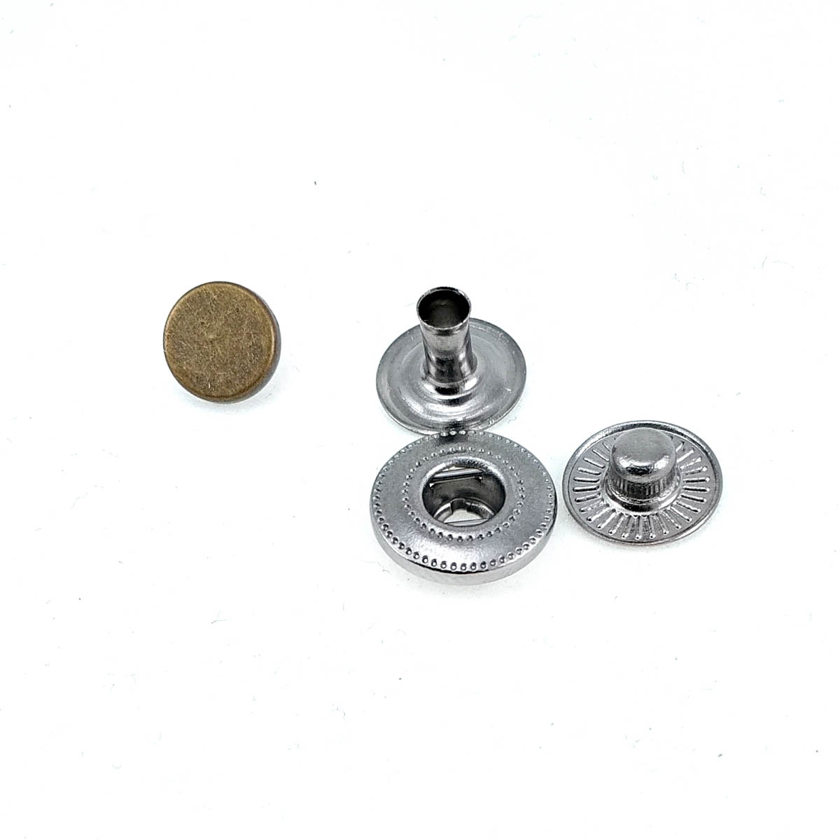 Small Size Flat Coin Type Snap Fasteners Button 7 mm - 11 L E 1838 Small Size Flat Coin Type Snap Fasteners Button 7 mm - 11 L E 1838