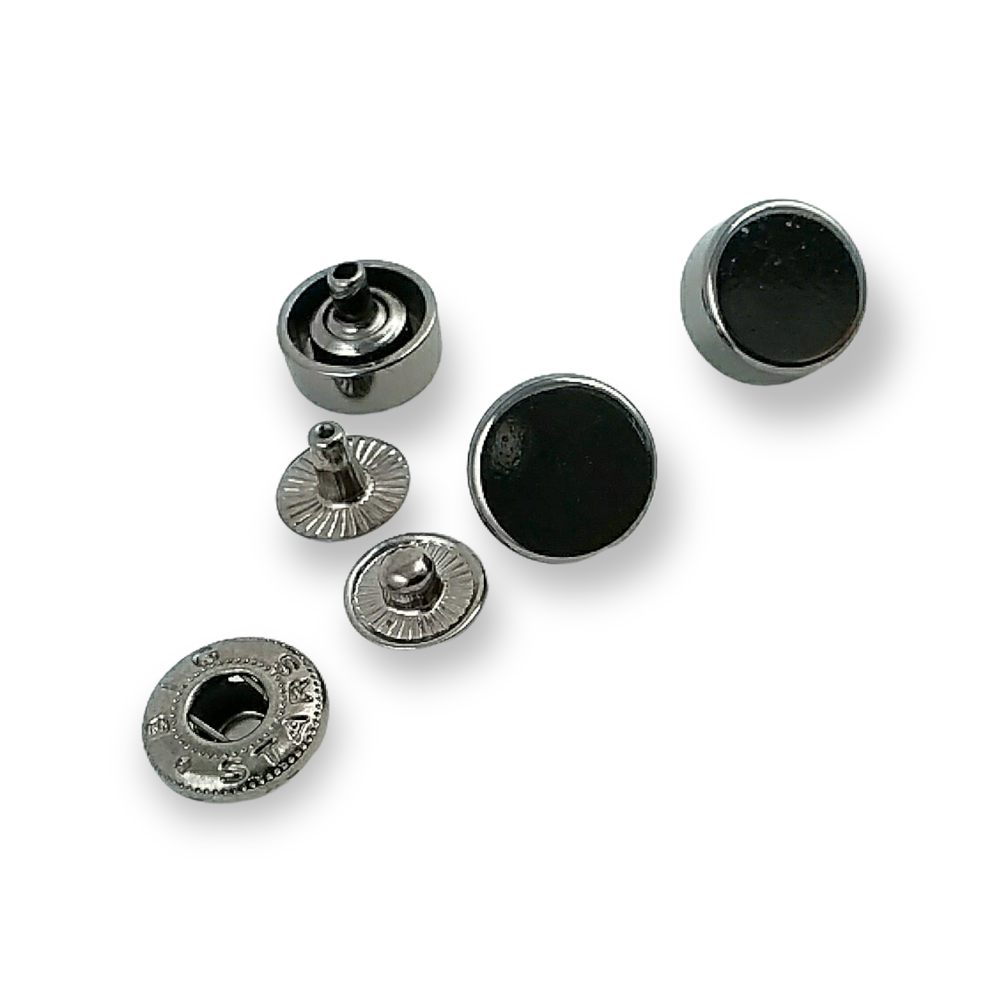 Düz Şekil Çıtçıt Düğme 11 mm 20 boy E 1857