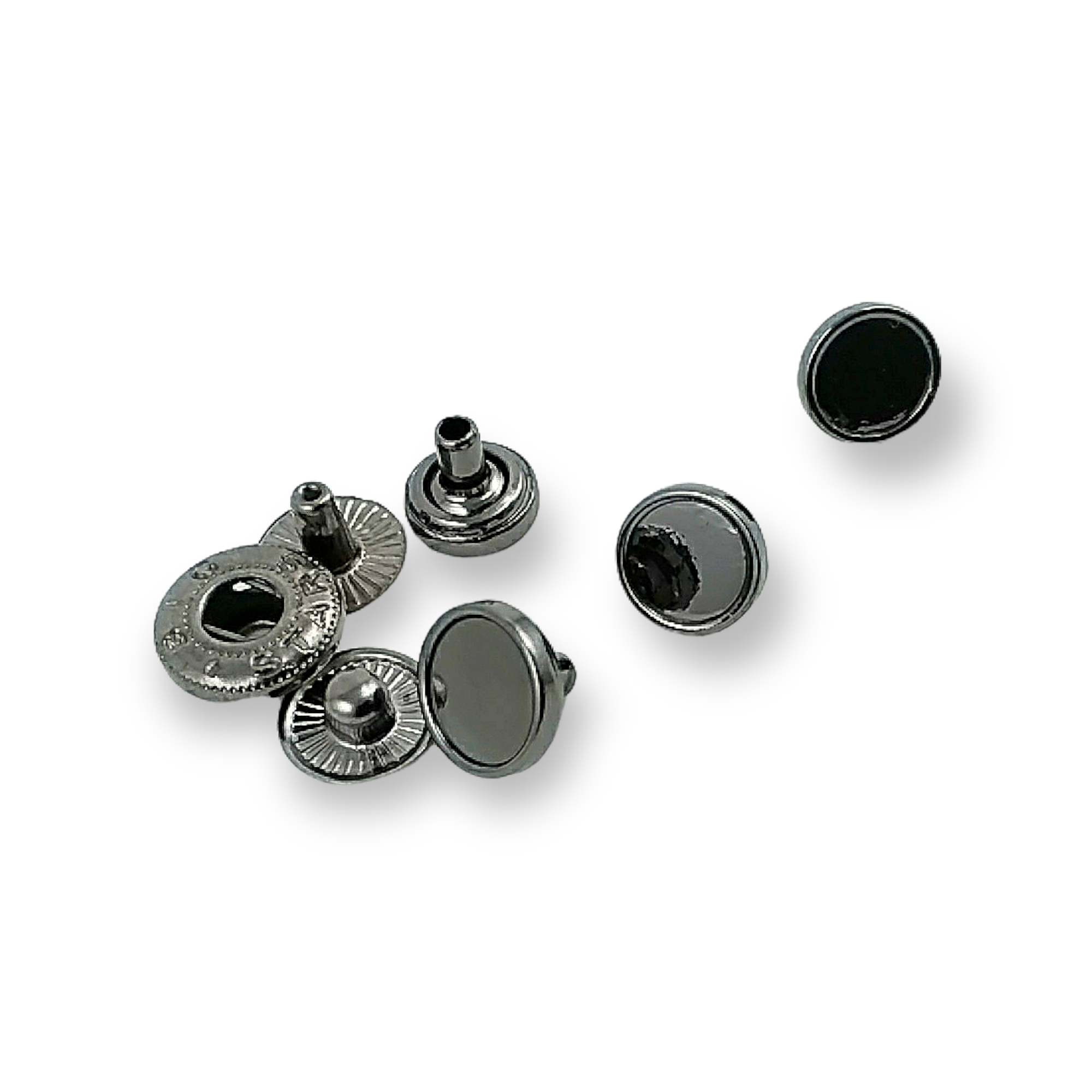 Düz Mineli Çıtçıt Düğme 9 mm - 14 boy E 1877