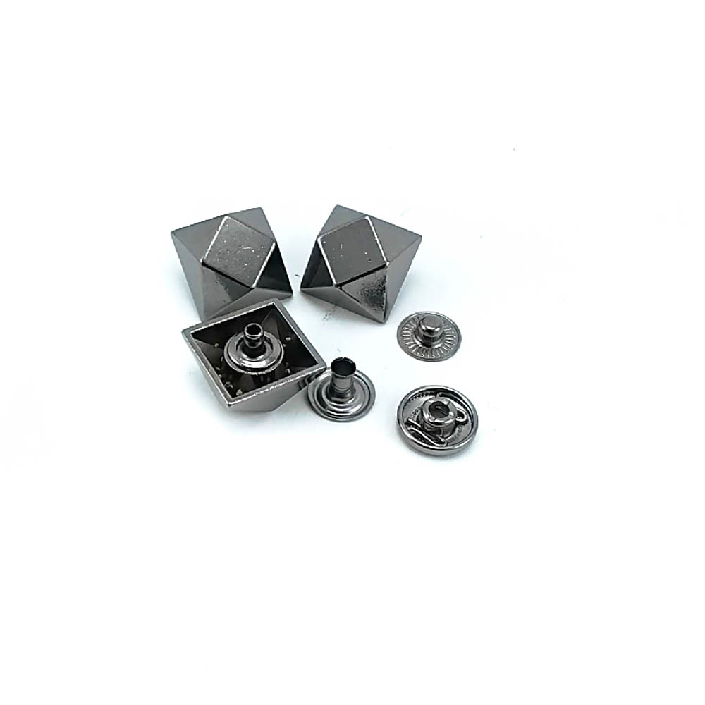 Square Shape Snap Fasteners Button 16 x 16 mm E 1897