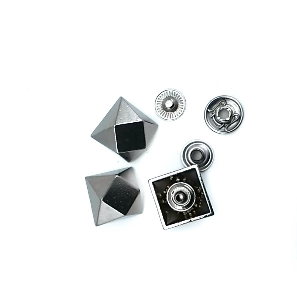 Square Shape Snap Fasteners Button 16 x 16 mm E 1897