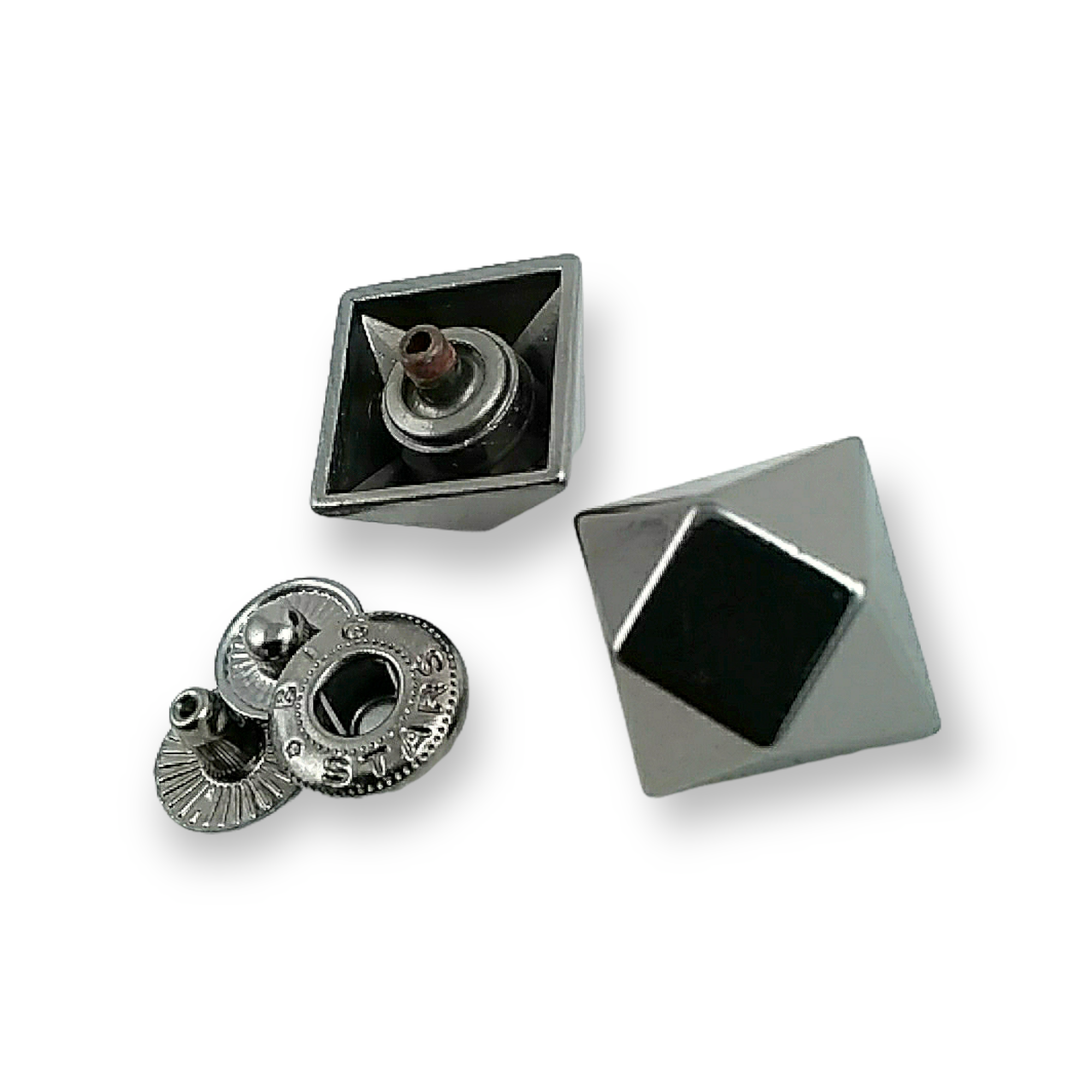 Square Shape Snap Fasteners Button 16 x 16 mm E 1897