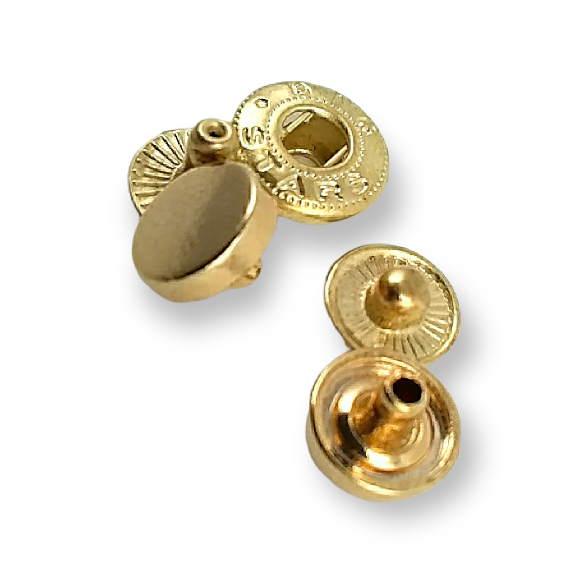 Flat Shape Zamak Snap Fasteners Button 10 mm - 16 L E 1990 Flat Shape Zamak Snap Fasteners Button 10 mm - 16 L E 1990