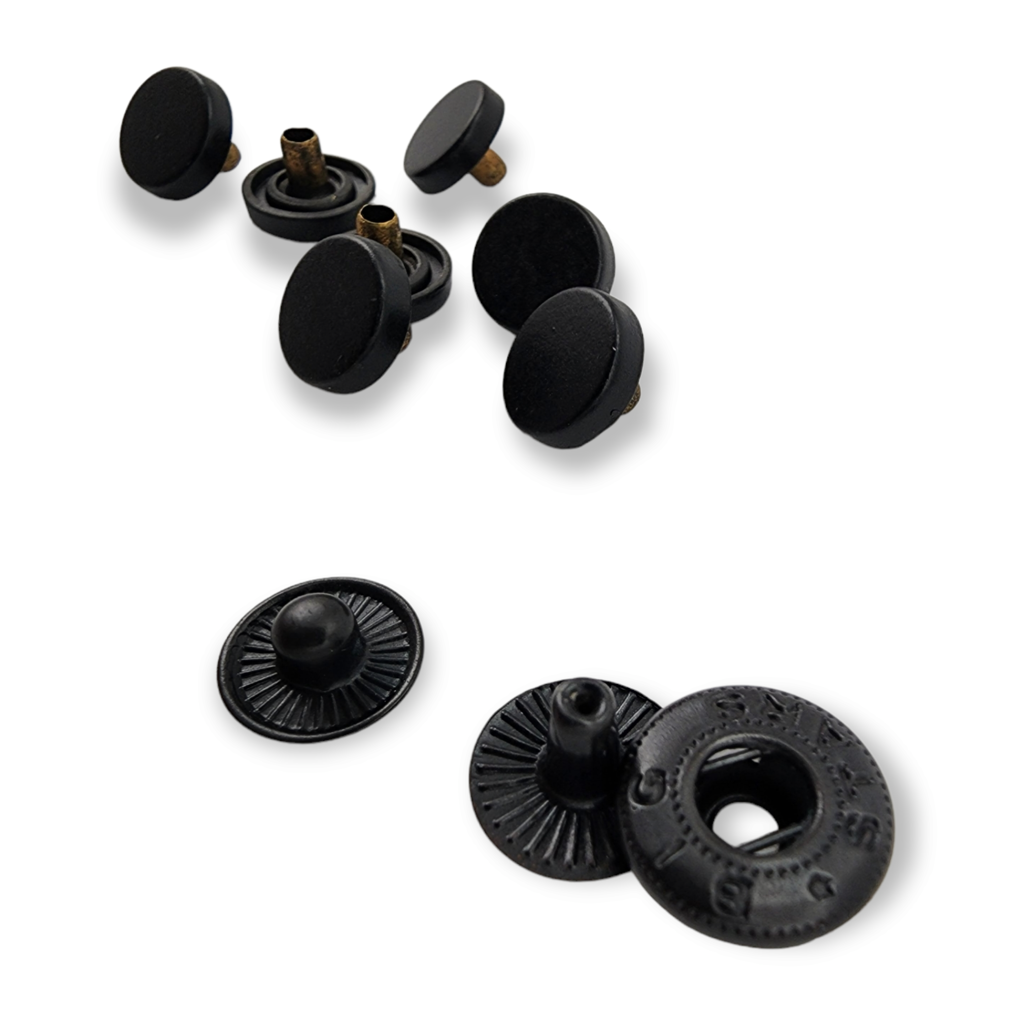 Flat Shape Zamak Snap Fasteners Button 10 mm - 16 L E 1990 Flat Shape Zamak Snap Fasteners Button 10 mm - 16 L E 1990