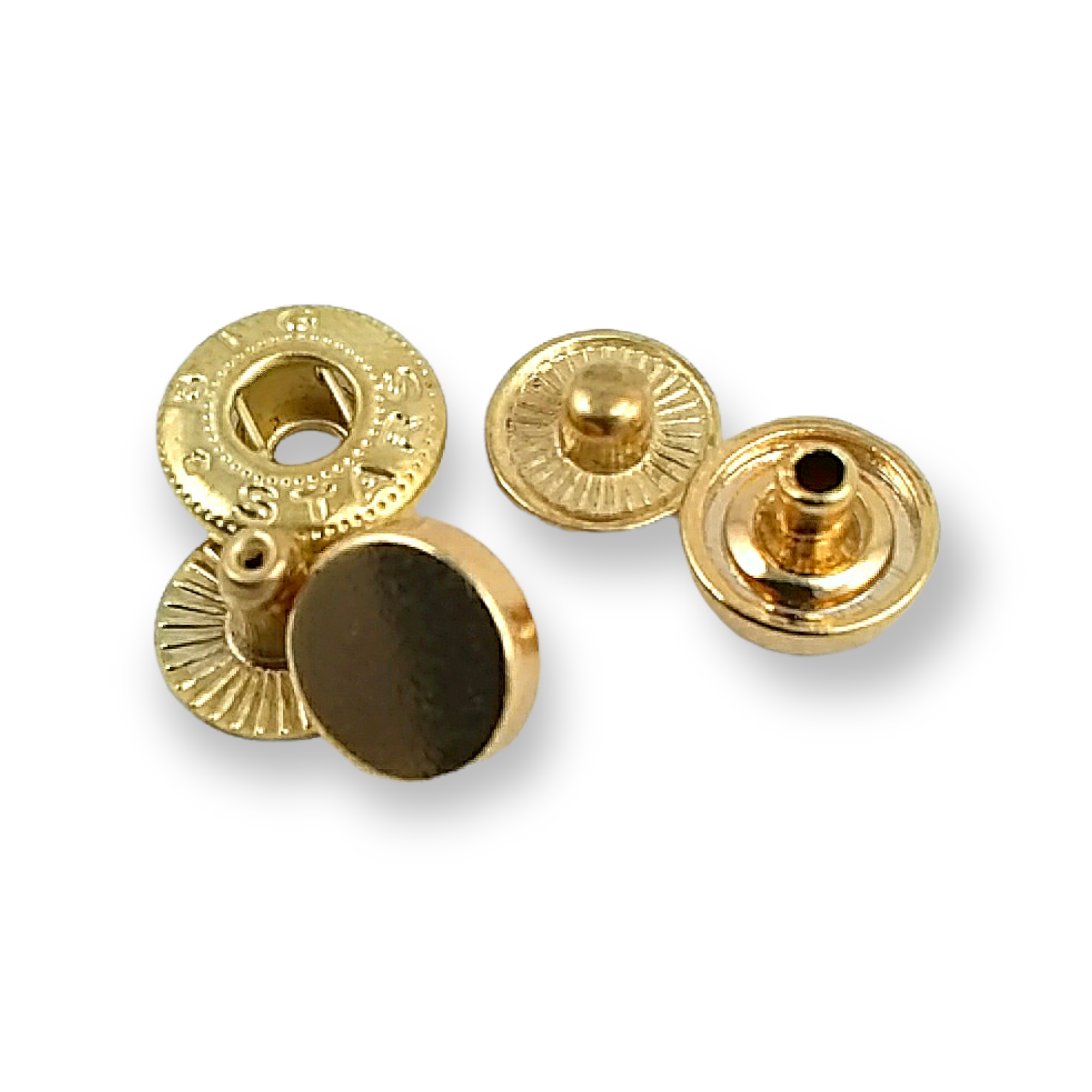Flat Shape Zamak Snap Fasteners Button 10 mm - 16 L E 1990 Flat Shape Zamak Snap Fasteners Button 10 mm - 16 L E 1990