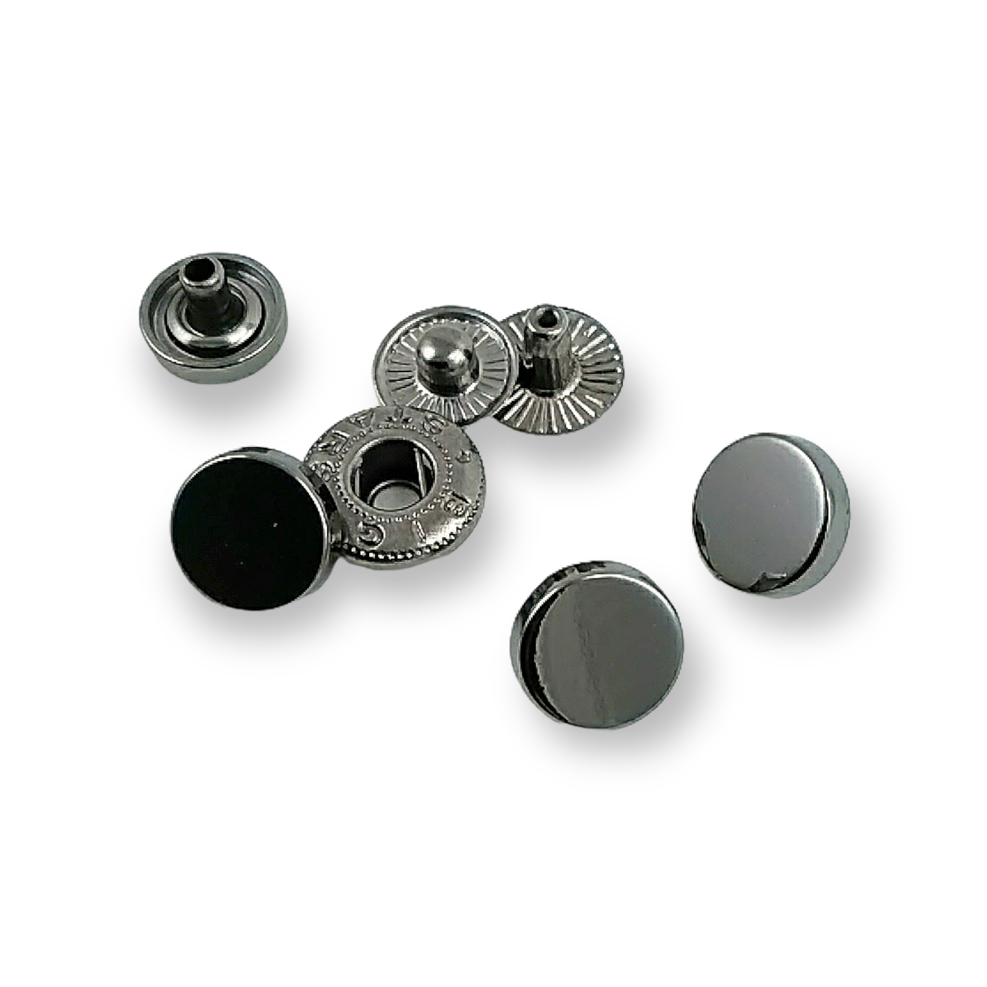 Flat Shape Zamak Snap Fasteners Button 10 mm - 16 L E 1990 Flat Shape Zamak Snap Fasteners Button 10 mm - 16 L E 1990