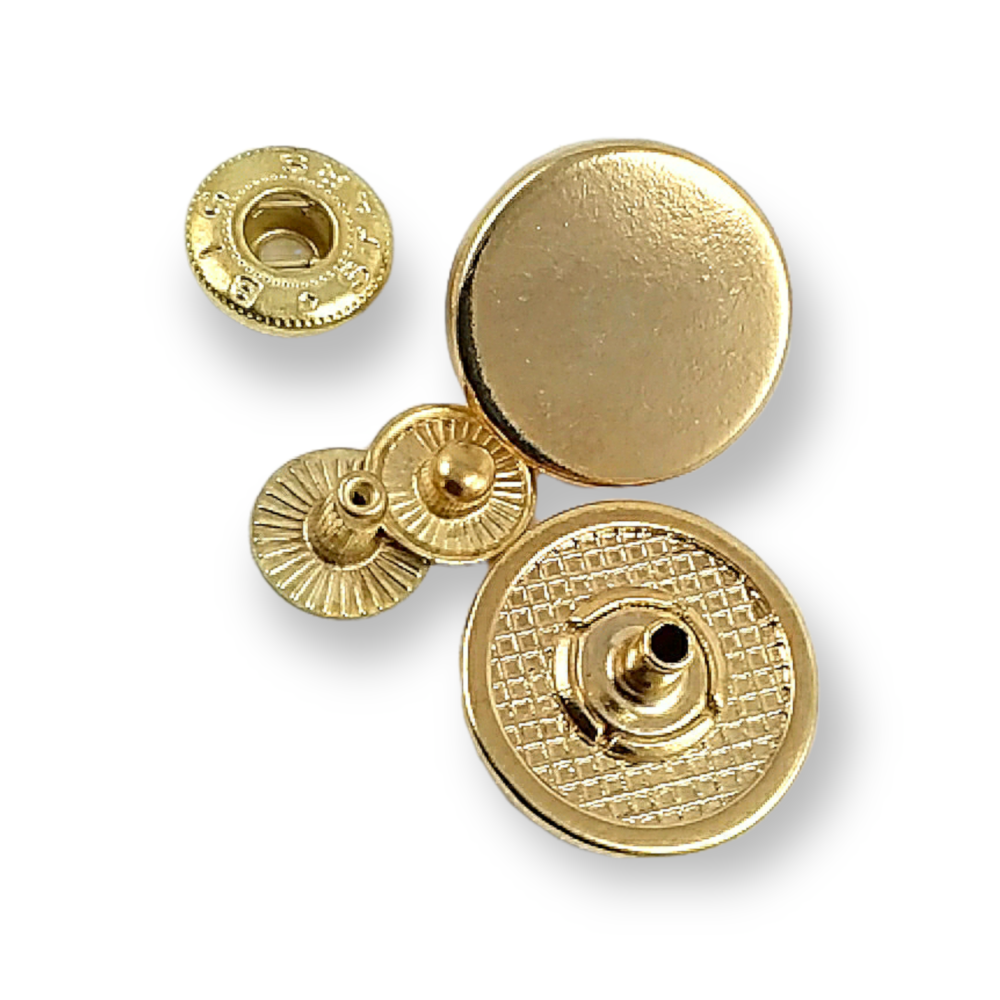 Düz Para Tipi Çıtçıt Düğme 20 mm - 32 boy E 2019