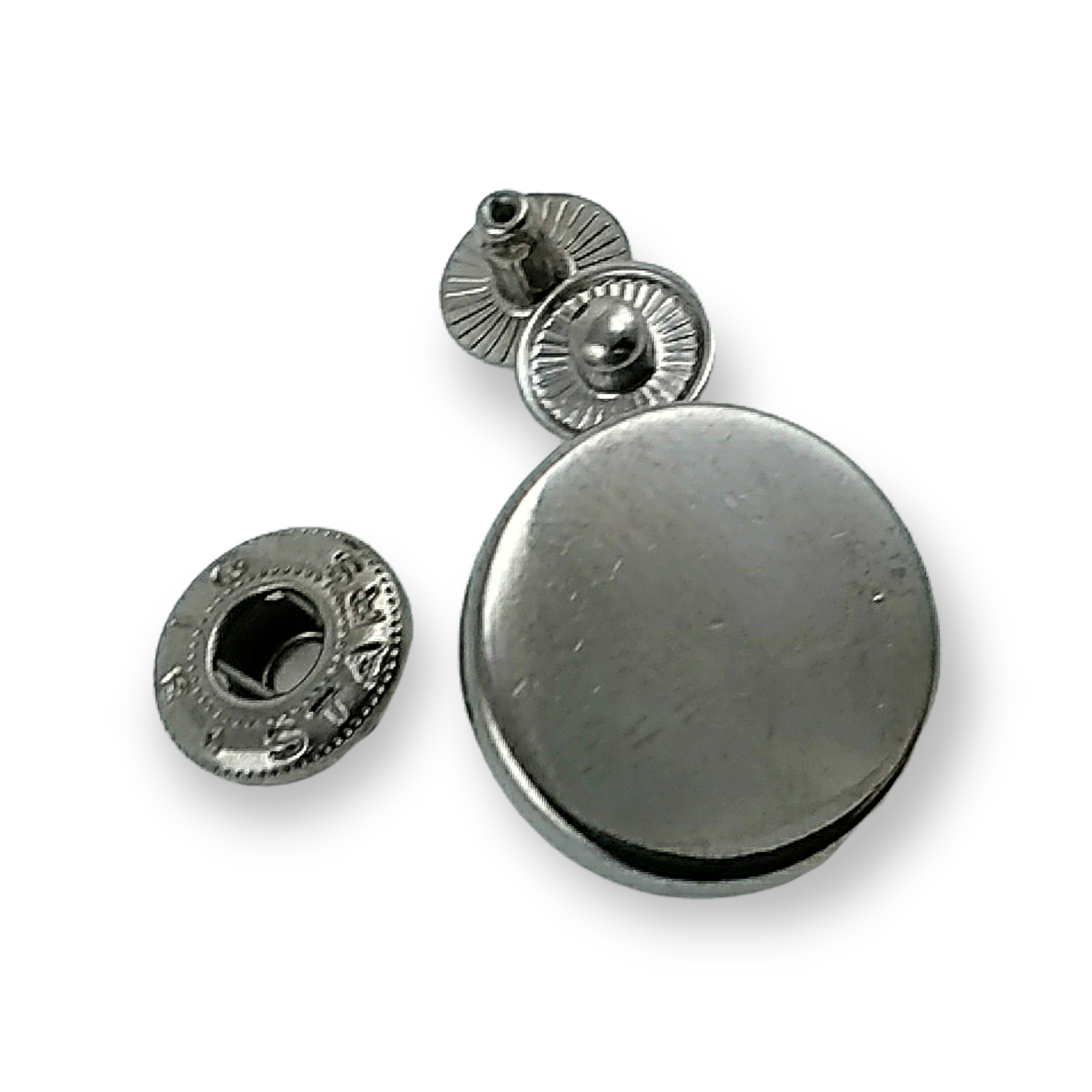 Düz Para Tipi Çıtçıt Düğme 20 mm - 32 boy E 2019