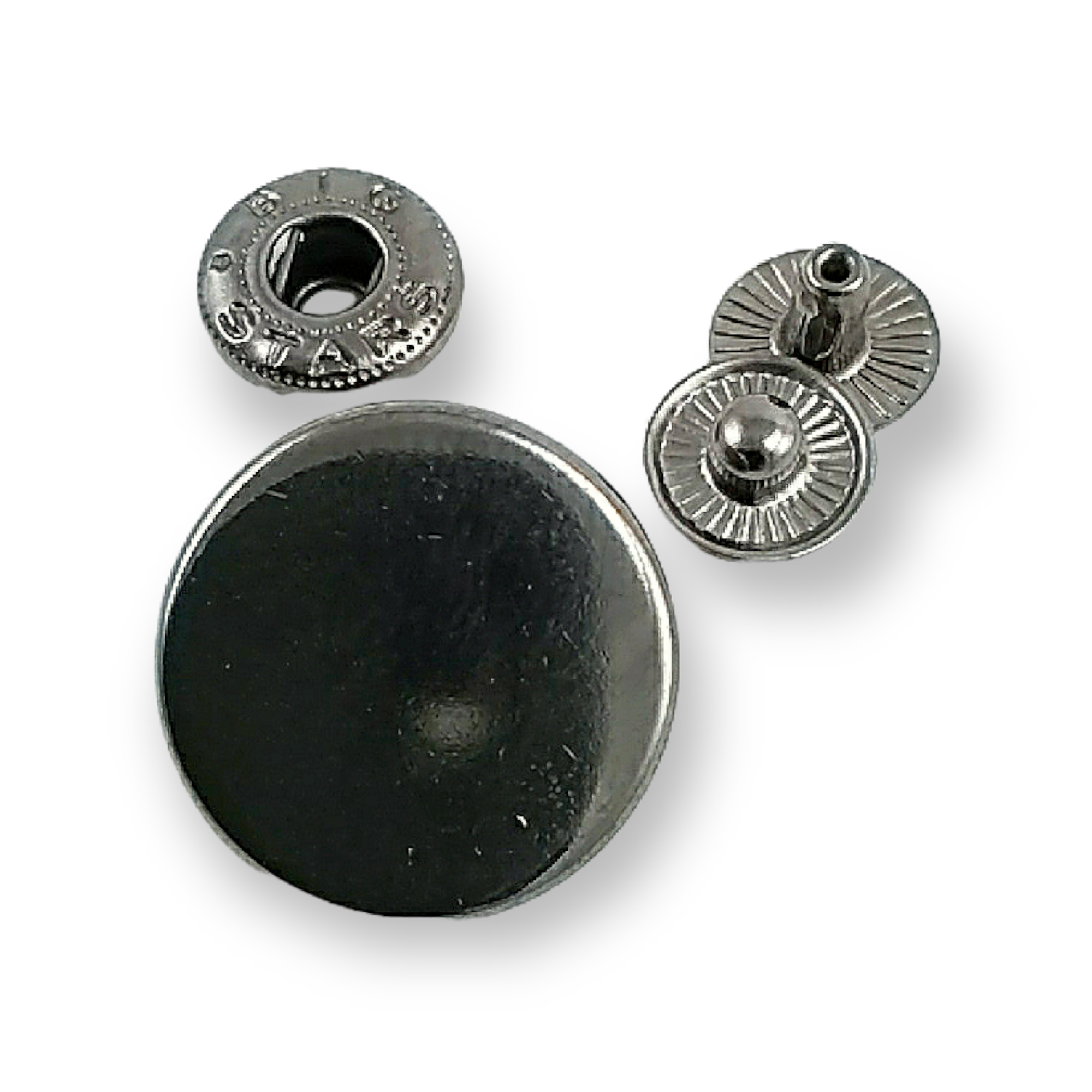 Düz Para Tipi Çıtçıt Düğme 20 mm - 32 boy E 2019